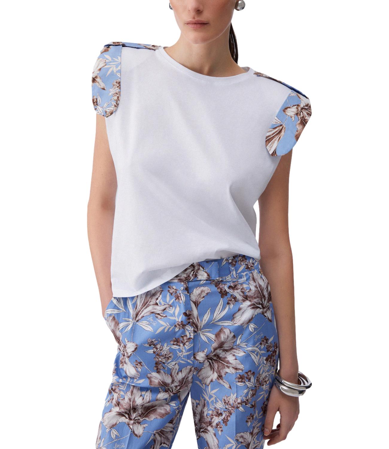 Liu Jo T-shirt Bianco/Wave Lily Donna