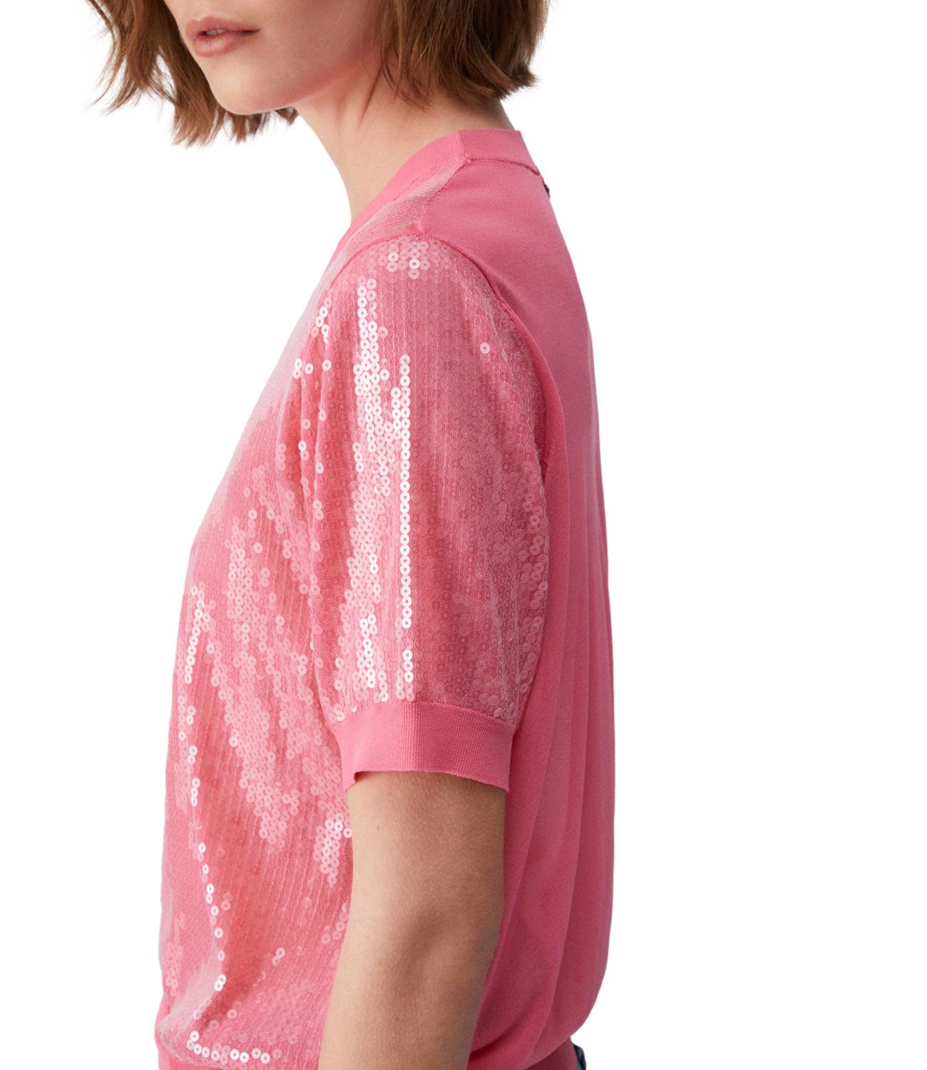Liu jo Maglia Pink Sequins da Donna