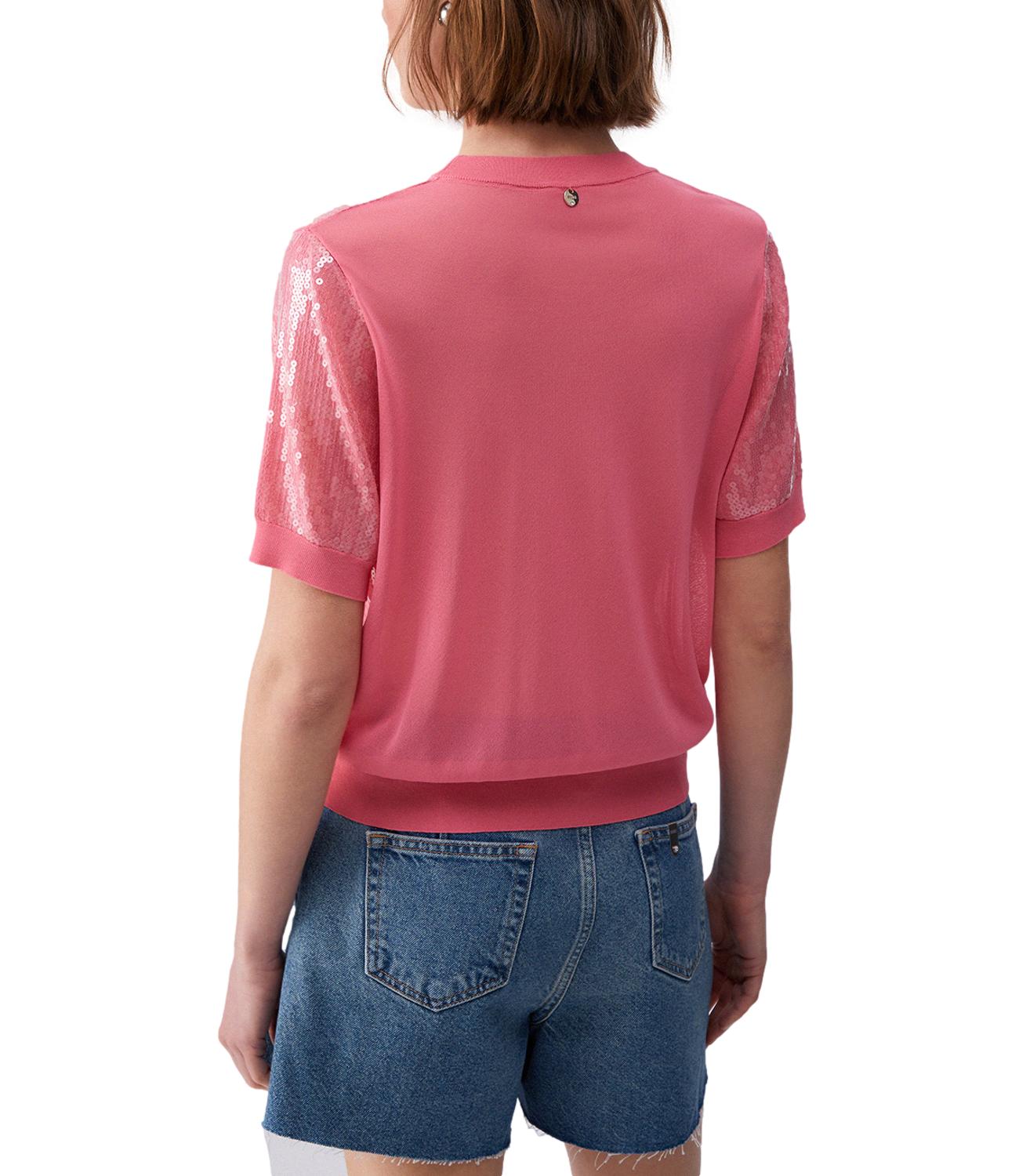 Liu jo Maglia Pink Sequins da Donna