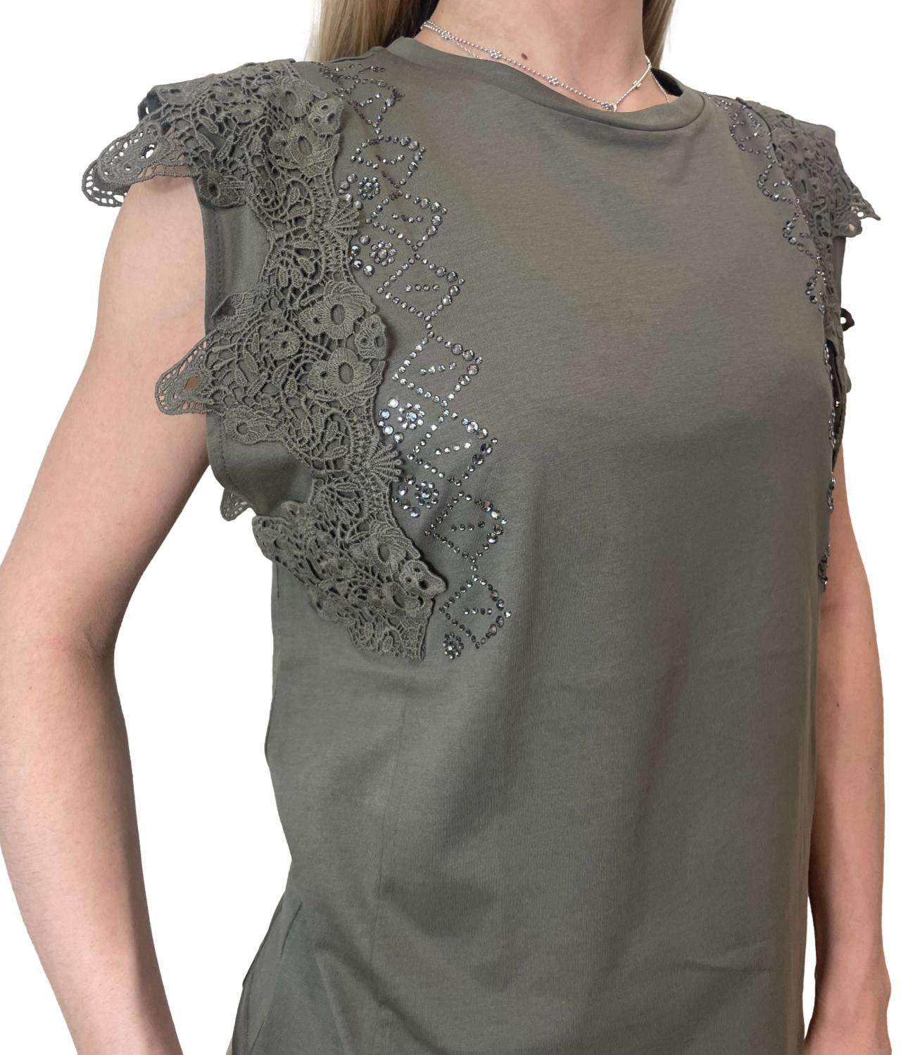 Liu Jo T-Shirt Dark Olive Donna