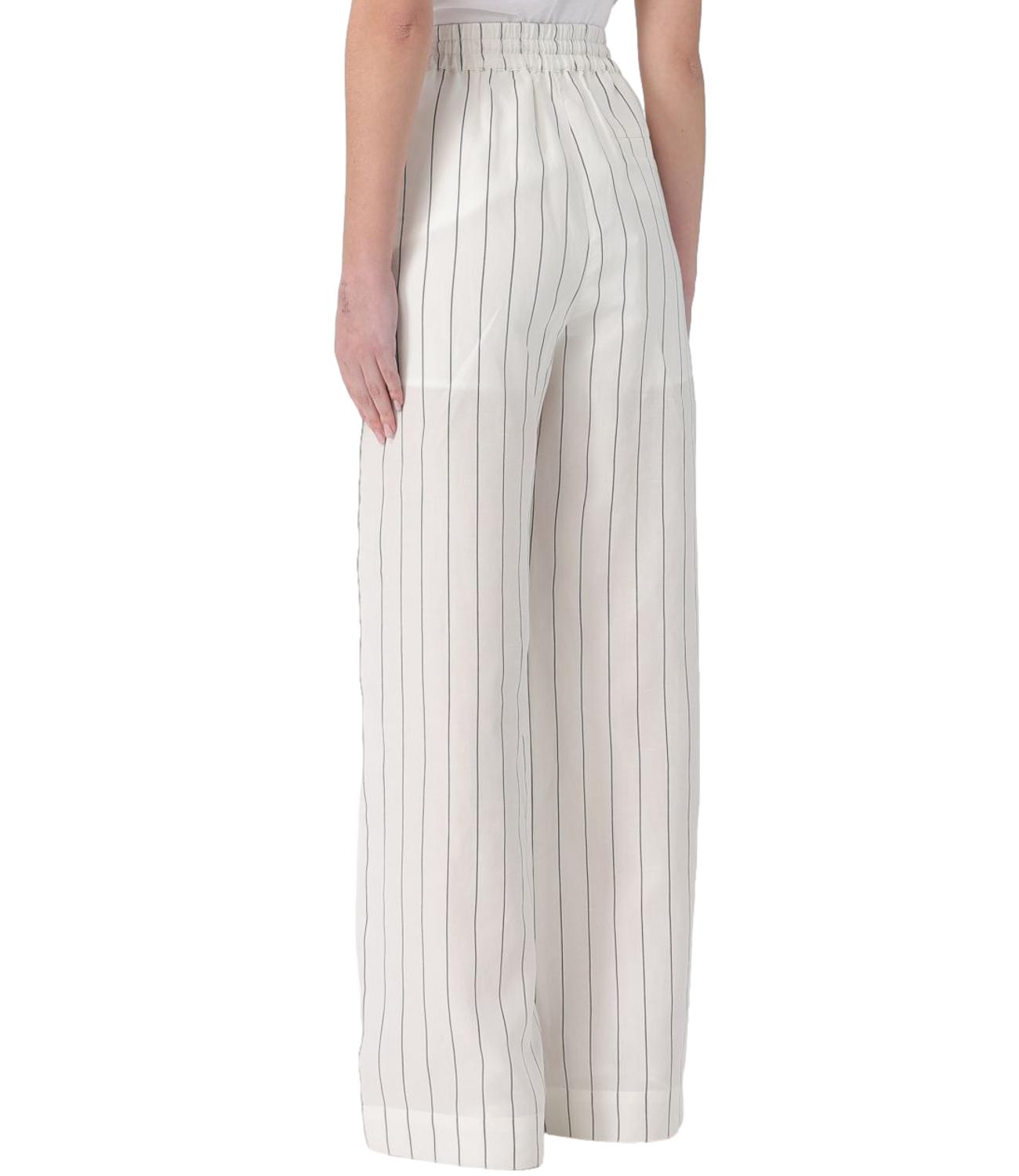 Liu jo Pantalone Bianco Lana/nero da Donna