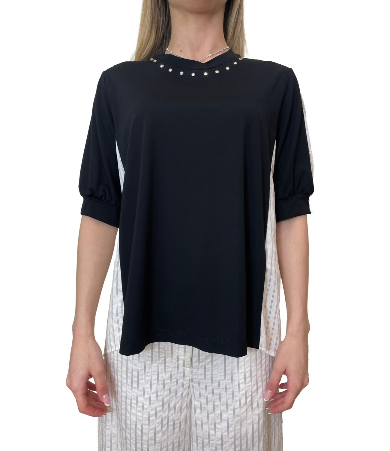 Liu Jo T-shirt Nero/Bianco Donna