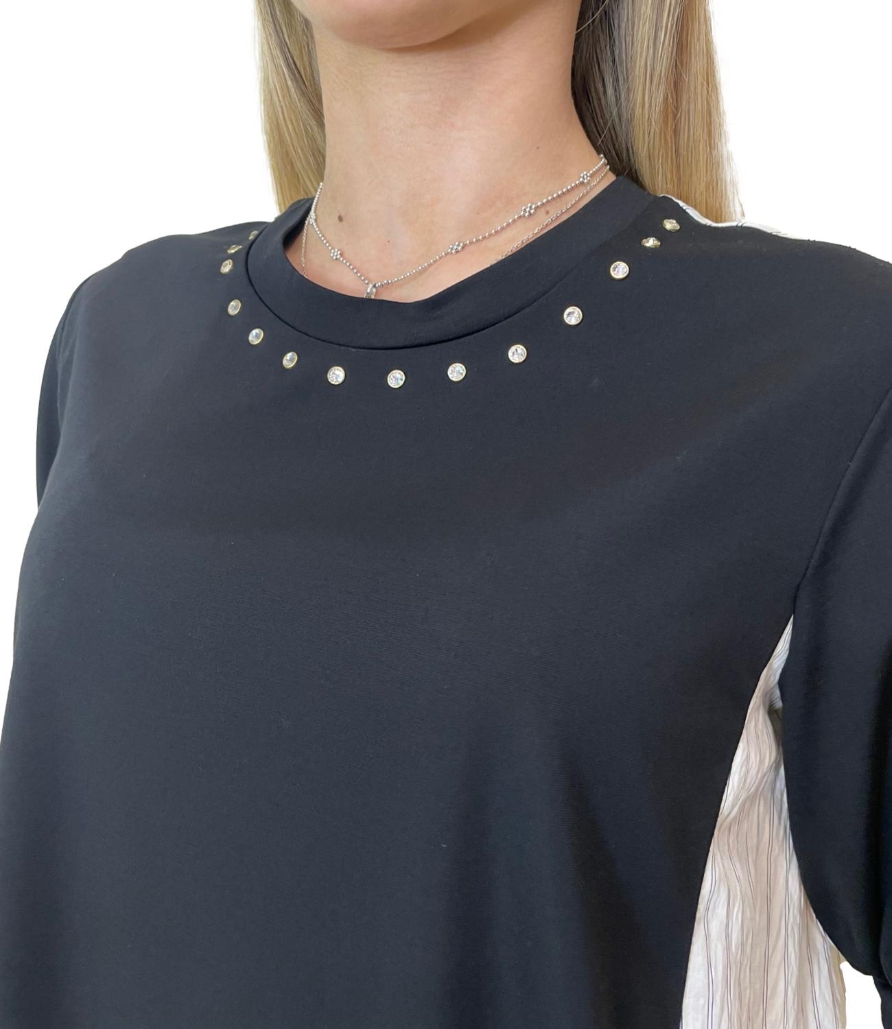 Liu Jo T-shirt Nero/Bianco Donna