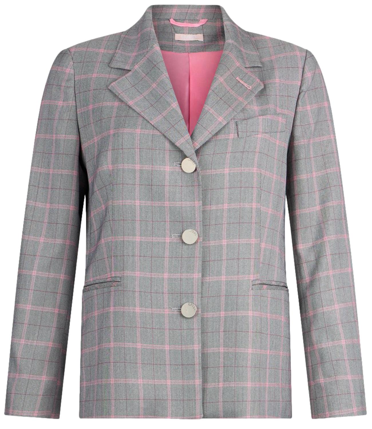 Liu Jo Giacca Check Pesca/Grigio Donna