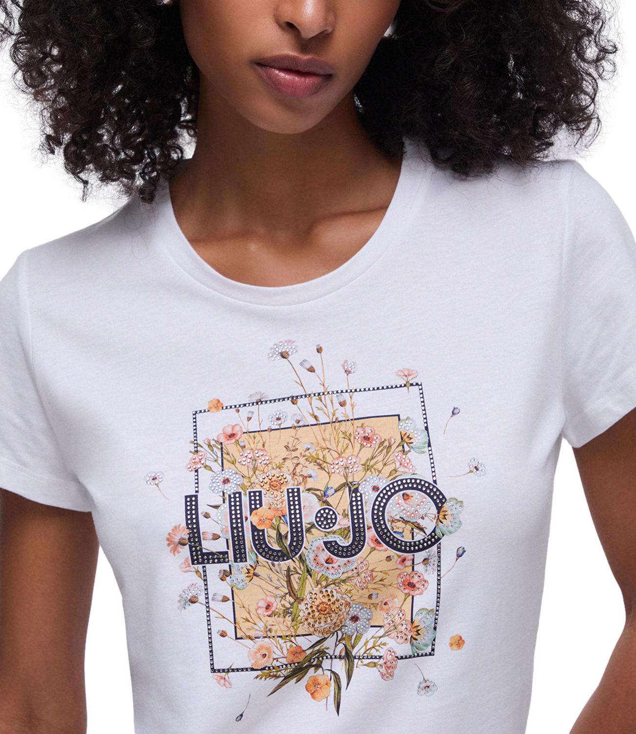 Liu Jo T-shirt Bianco Foulard Donna