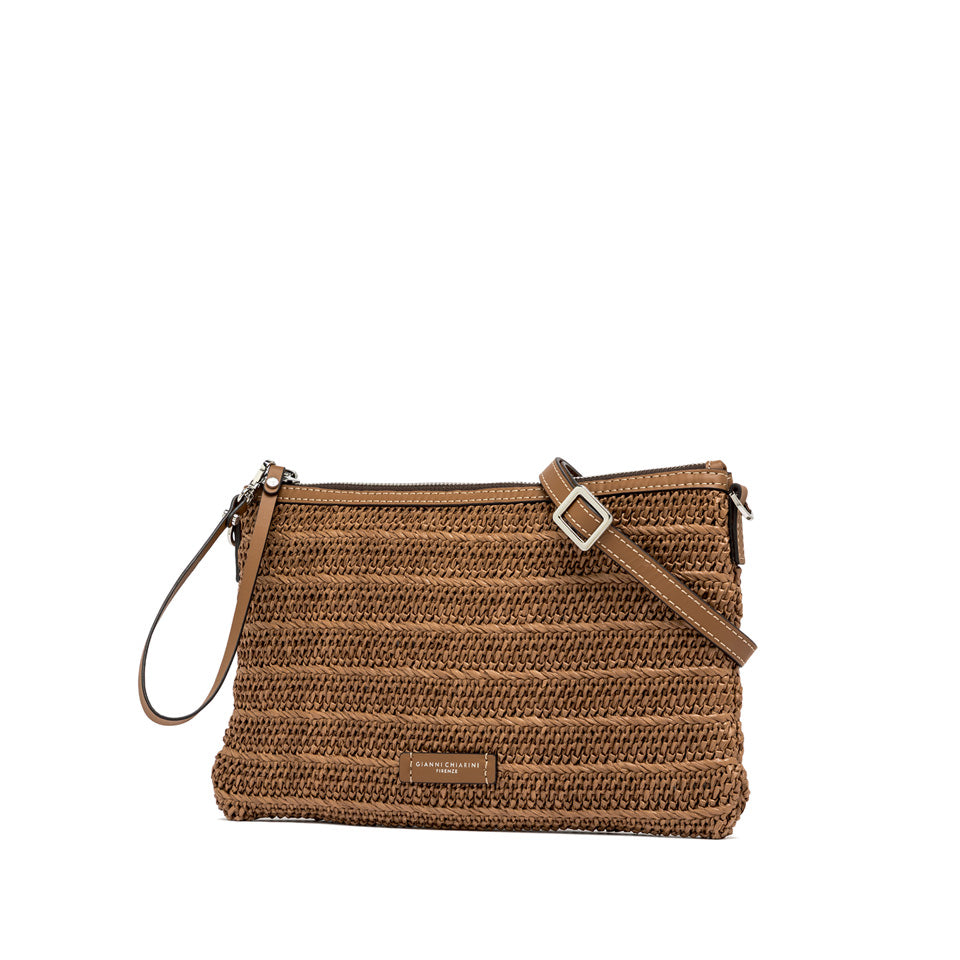 MARCELLA by GIANNI CHIARINI borsa clutch caramello donna