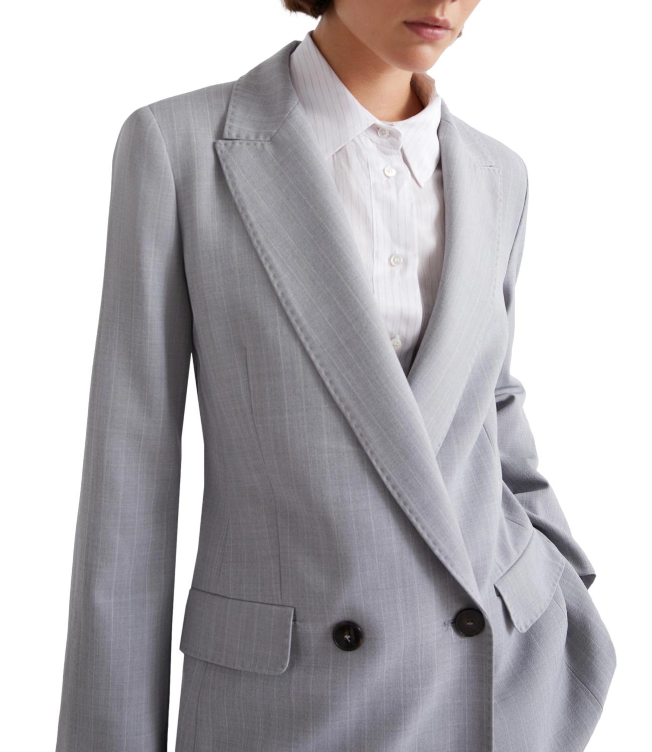 Marella Giacca Grigio Chiaro Melange da Donna