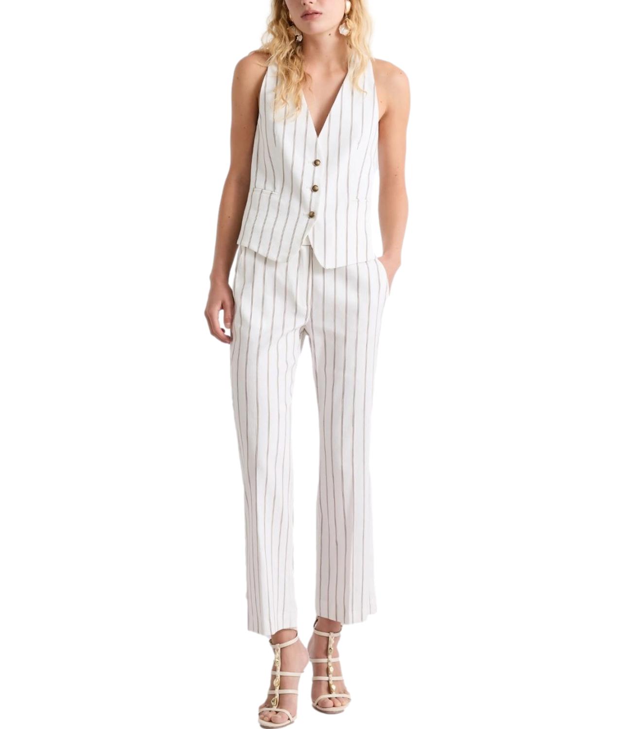 Marella Pantalone Mllfebo Bianco Donna