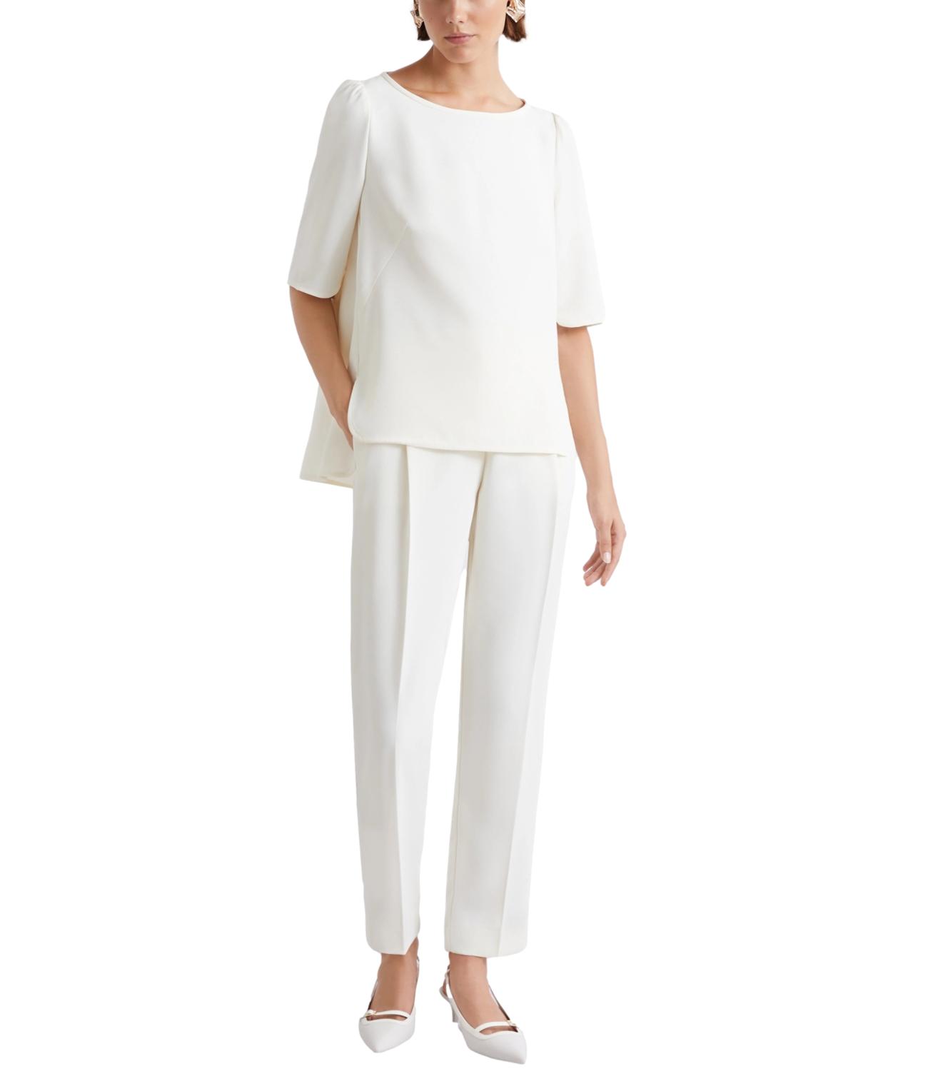 Marella Art.365 Camicia Bianco Lana da Donna