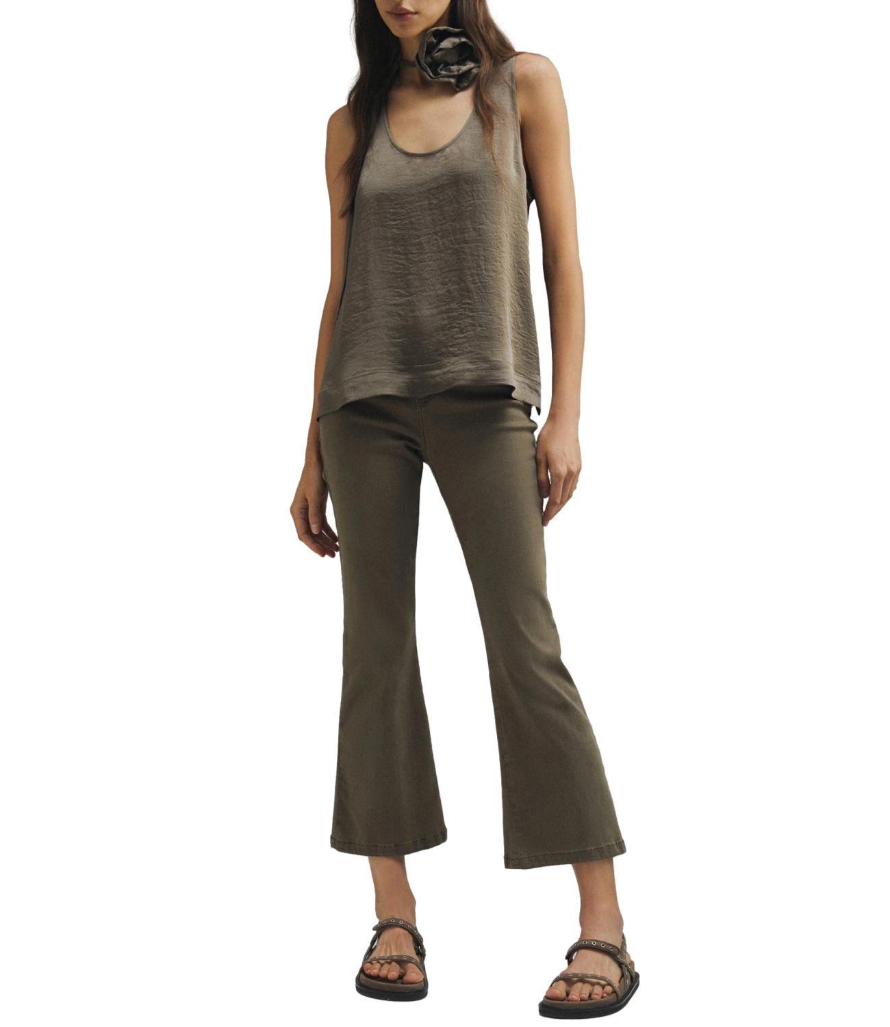 Marella Monochrome Top Mlmapogeo Marrone Donna