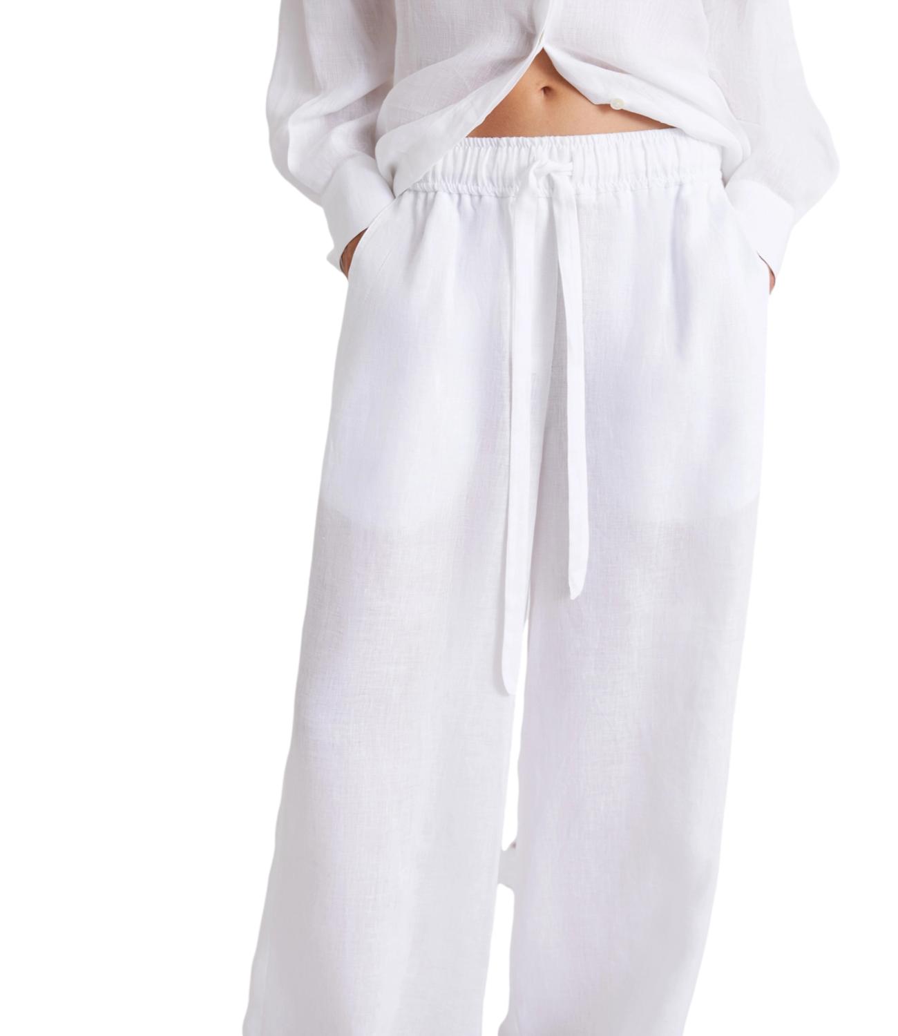 Marella Sport Pantalone Bianco Ottico da Donna