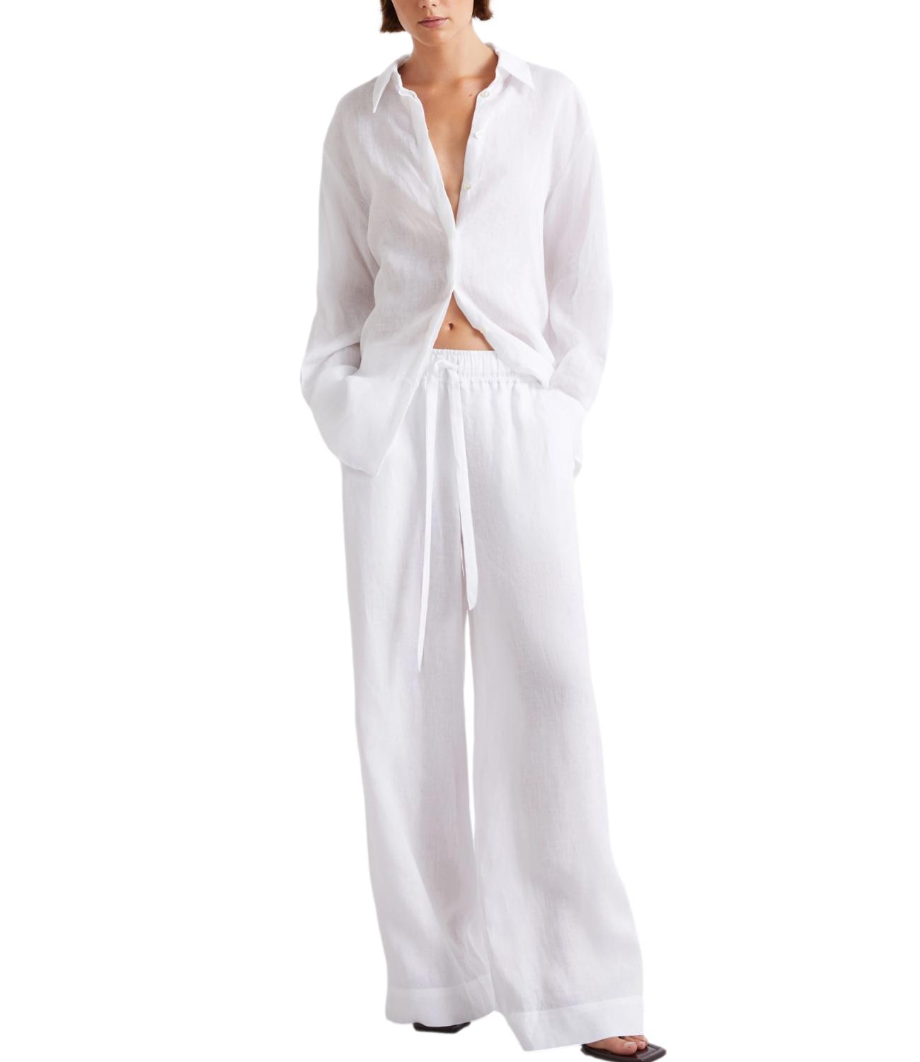 Marella Sport Pantalone Bianco Ottico da Donna