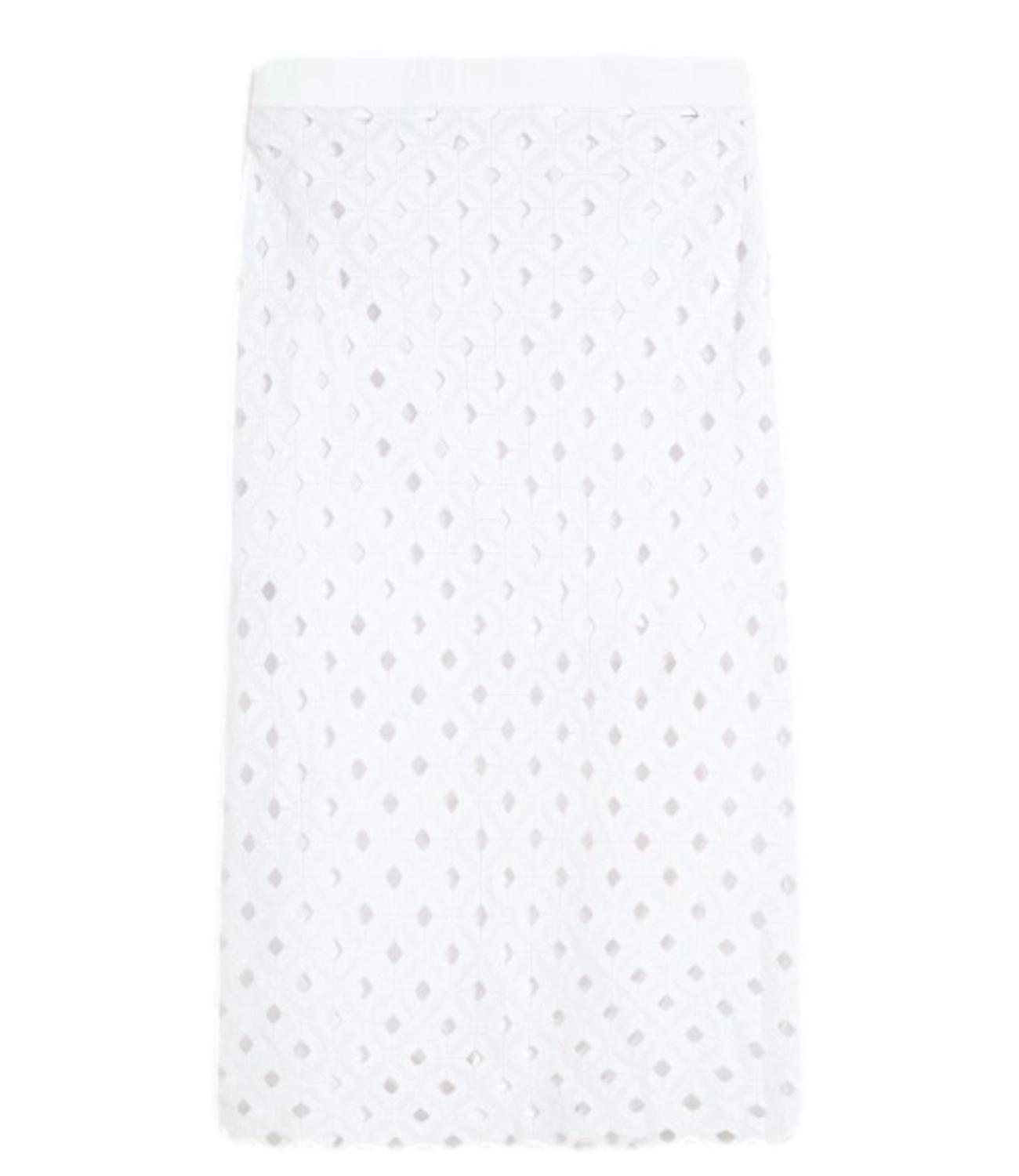 Max Mara Beachwear Gonna Bchzorro Bianco Ottico Donna