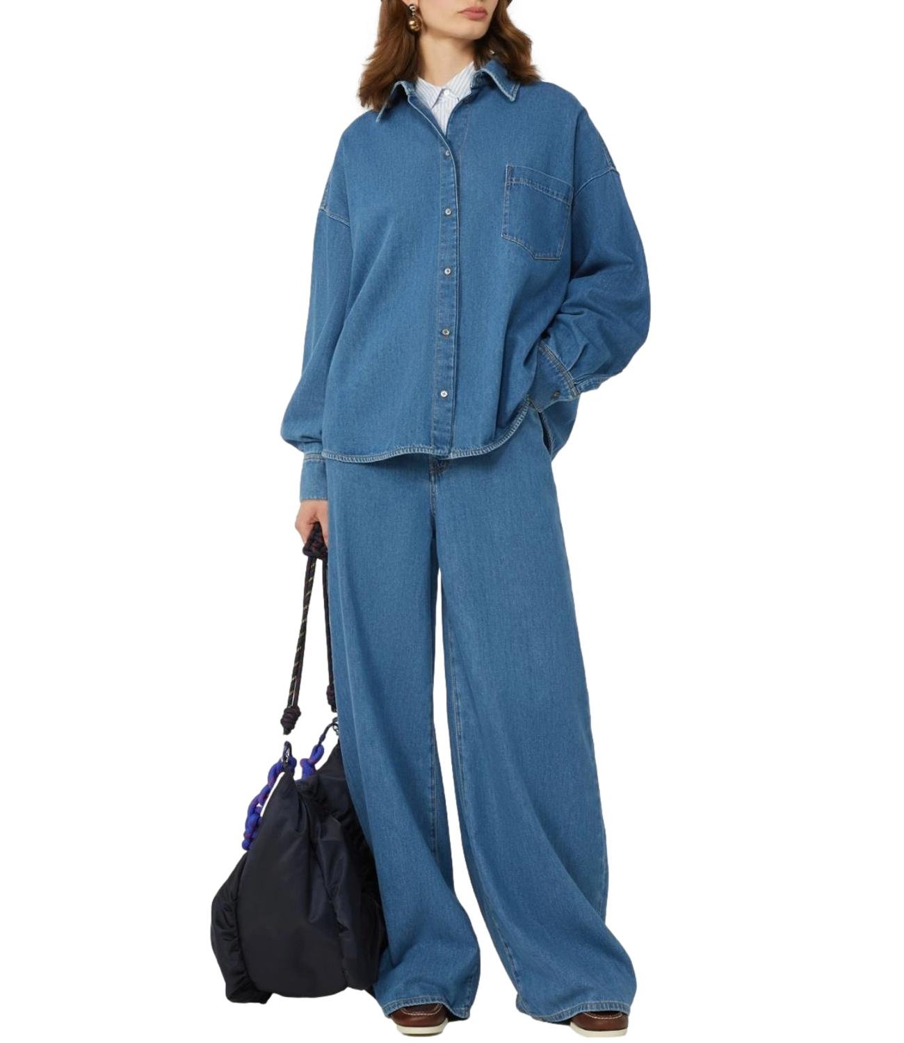Max Mara Weekend Camicia Wkdfoggia Blu Donna