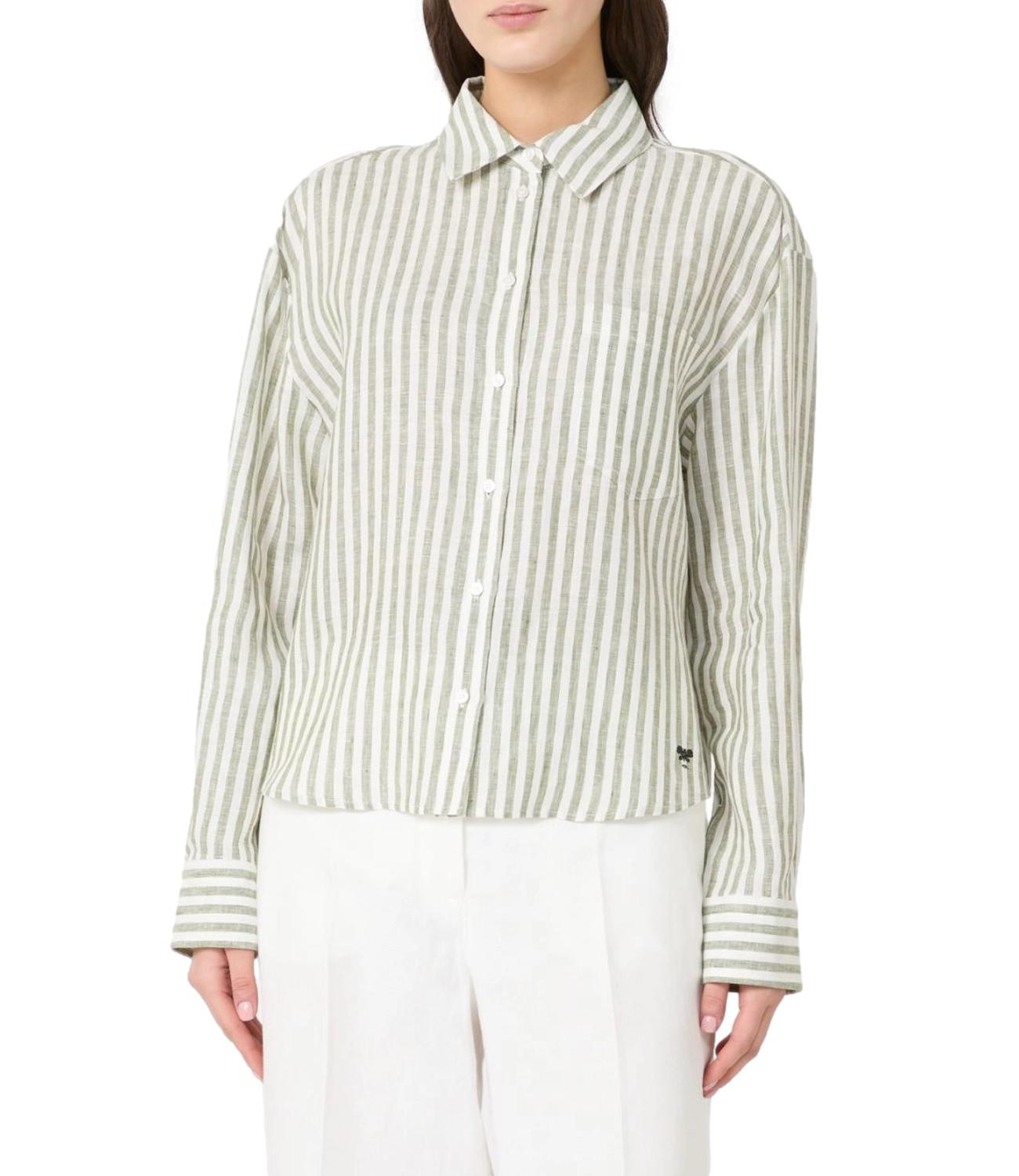 MAX MARA WEEKEND camicia Wkdalbatro verde kaki donna