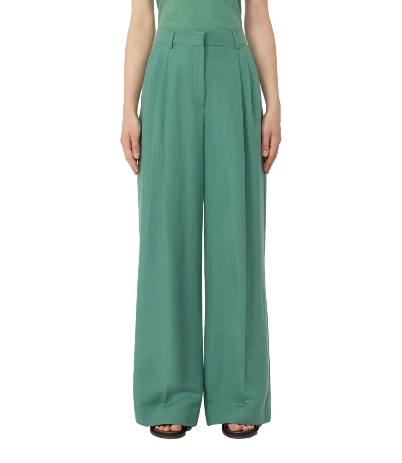 MAX MARA WEEKEND pantalone Wkdveliero verde donna