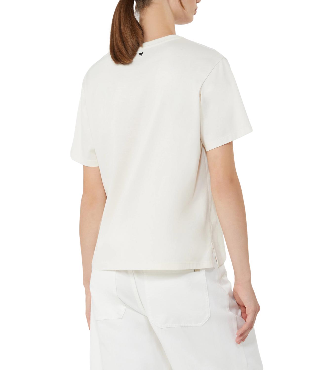Max Mara Weekend T-Shirt Ecru'+stampa Ibiza da Donna