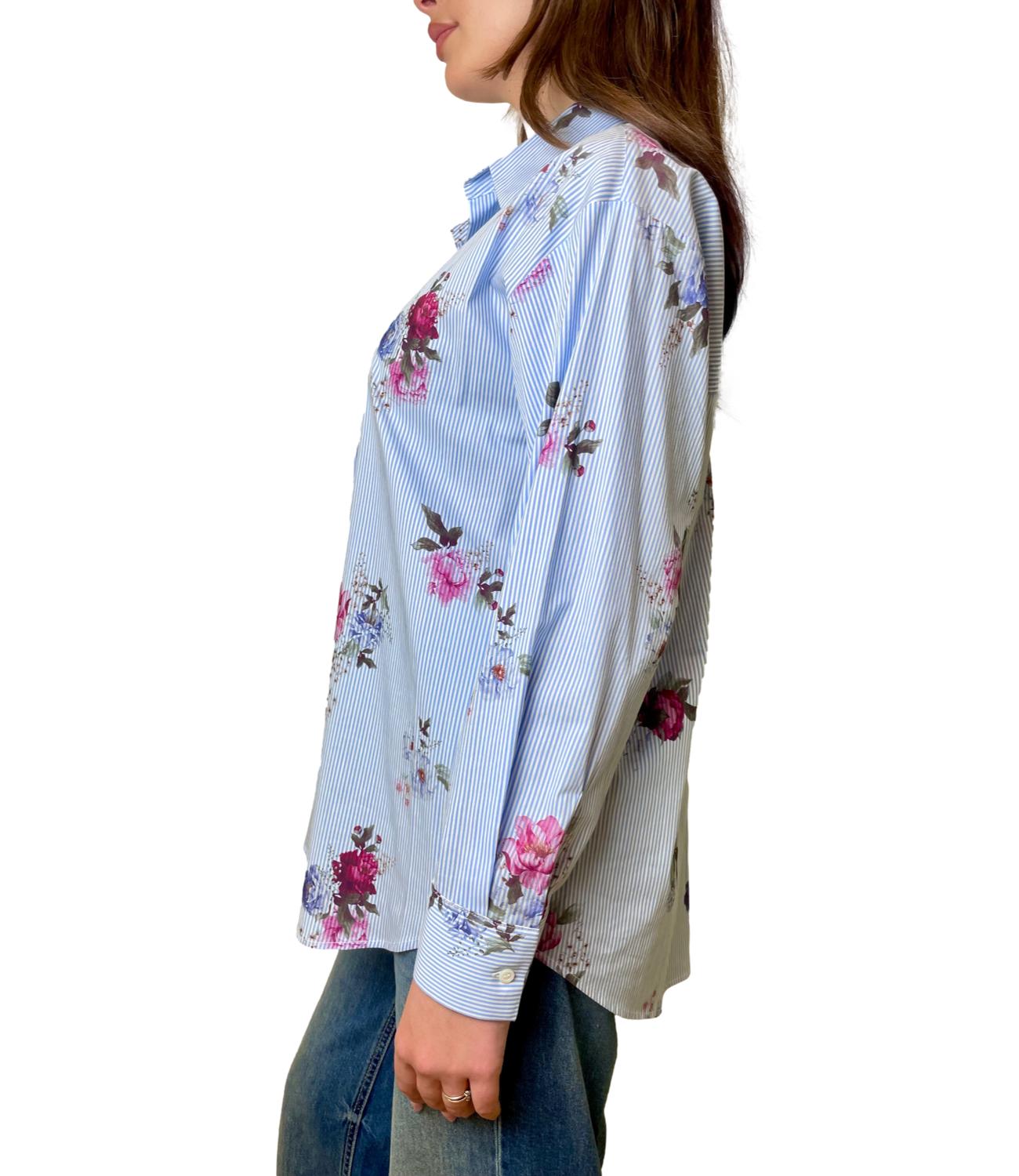 Motel Camicia Over Azzurro Donna