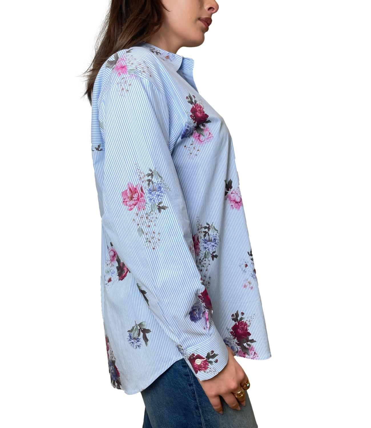Motel Camicia Over Azzurro Donna