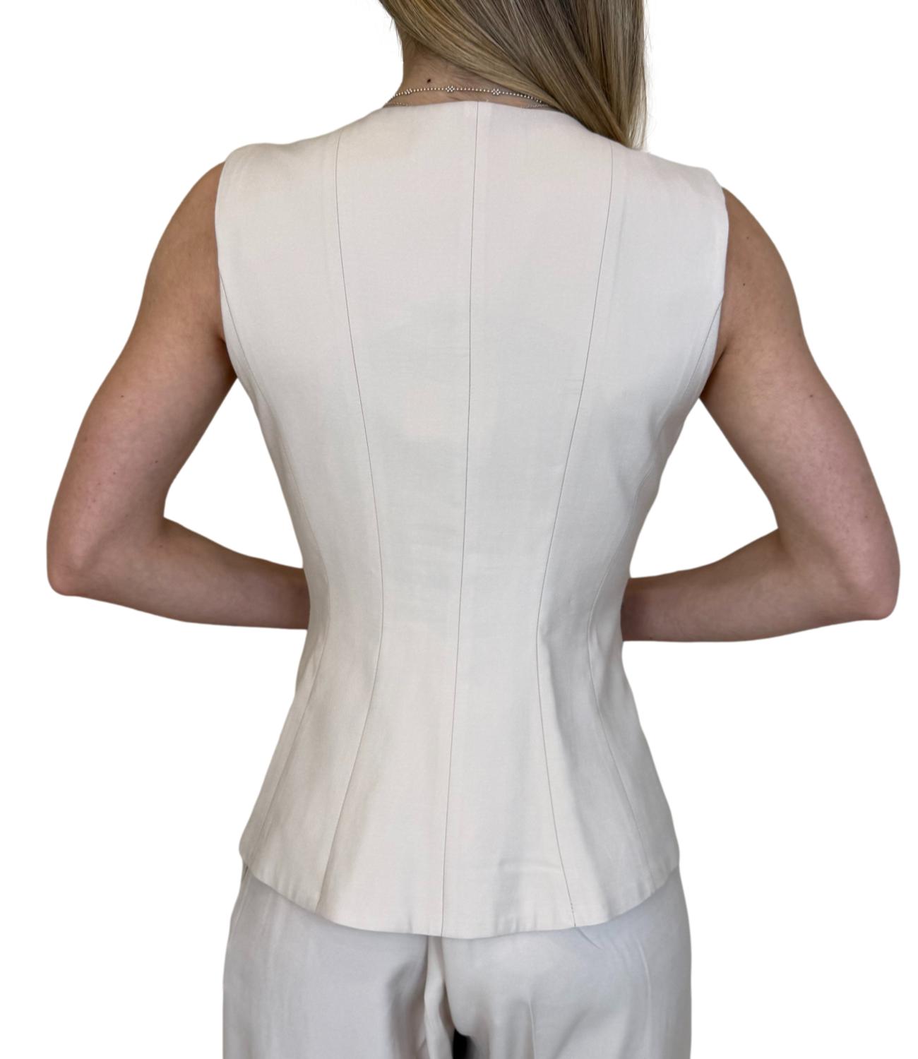 Motel Gilet Avorio Donna