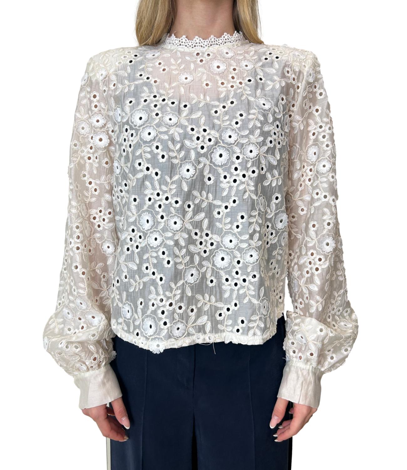 Motel Camicia Pizzo Burro Donna