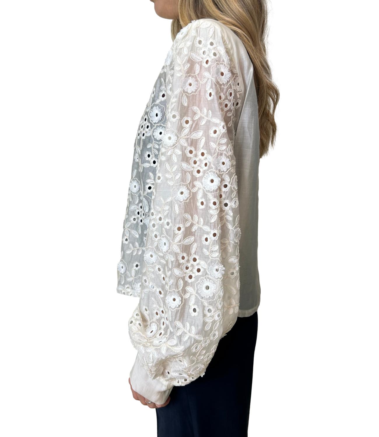 Motel Camicia Pizzo Burro Donna