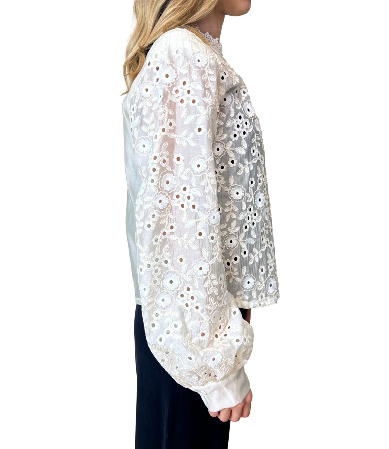 Motel Camicia Pizzo Burro Donna