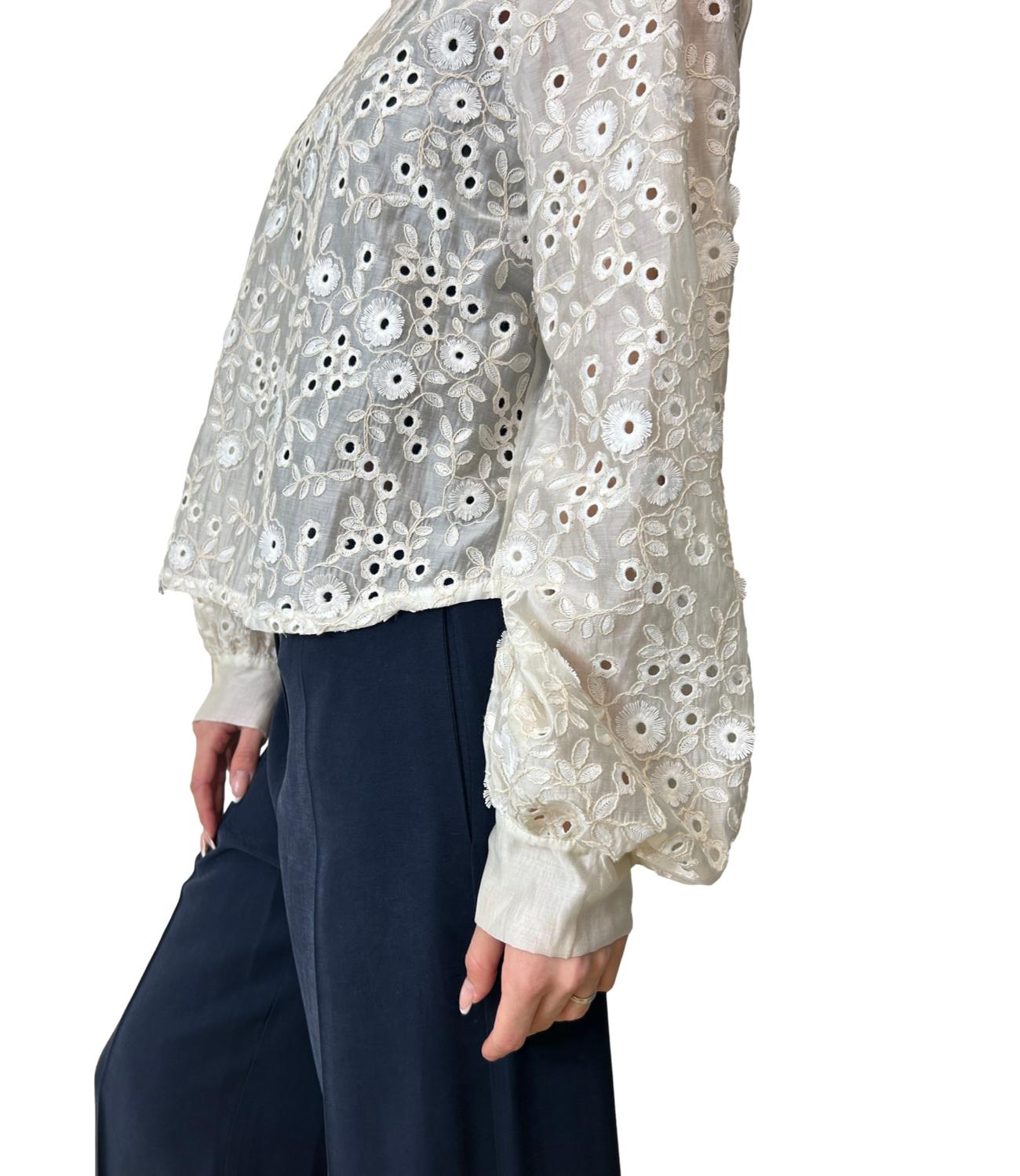 Motel Camicia Pizzo Burro Donna