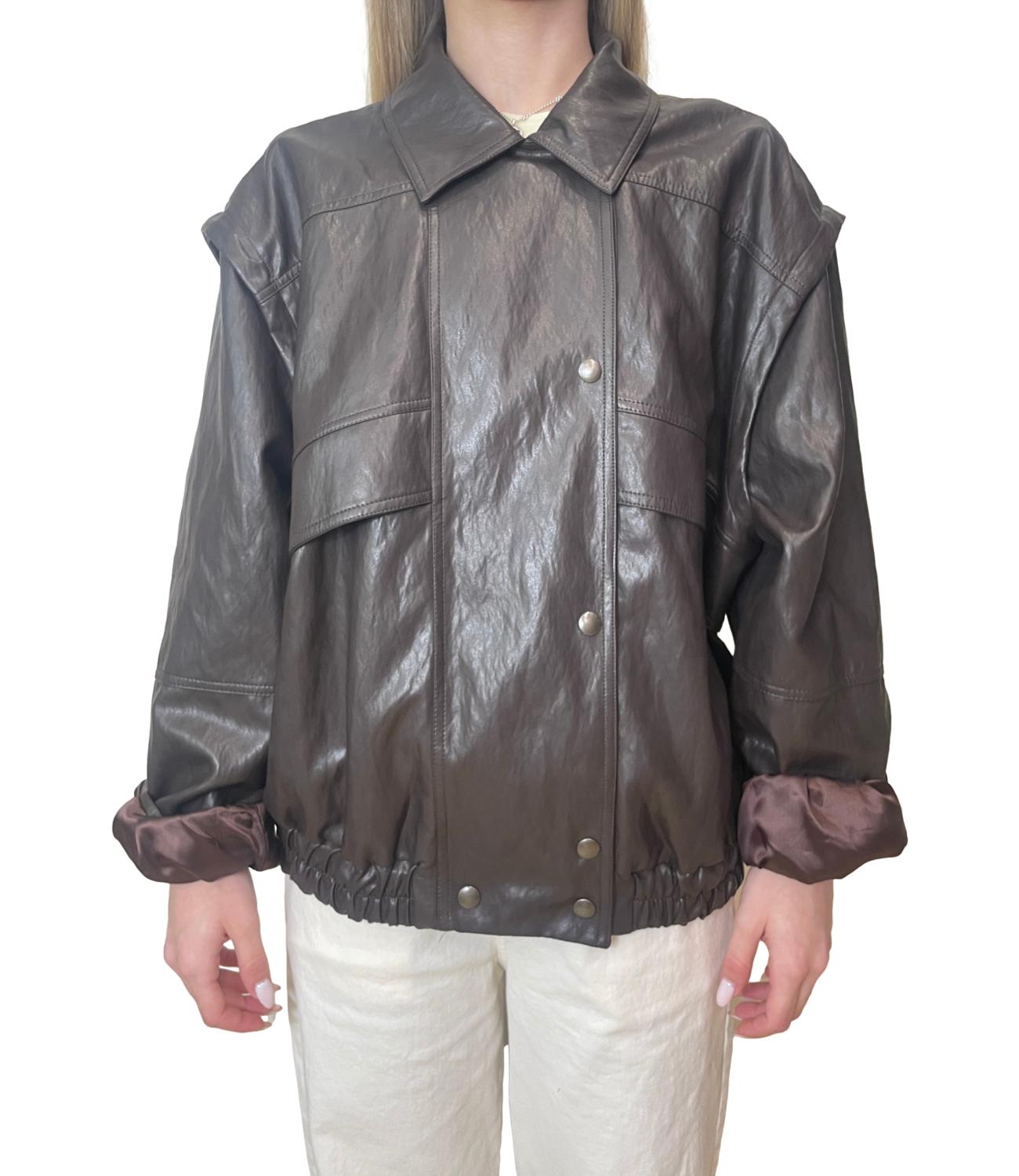 Motel Giacca Ecopelle Moro Donna