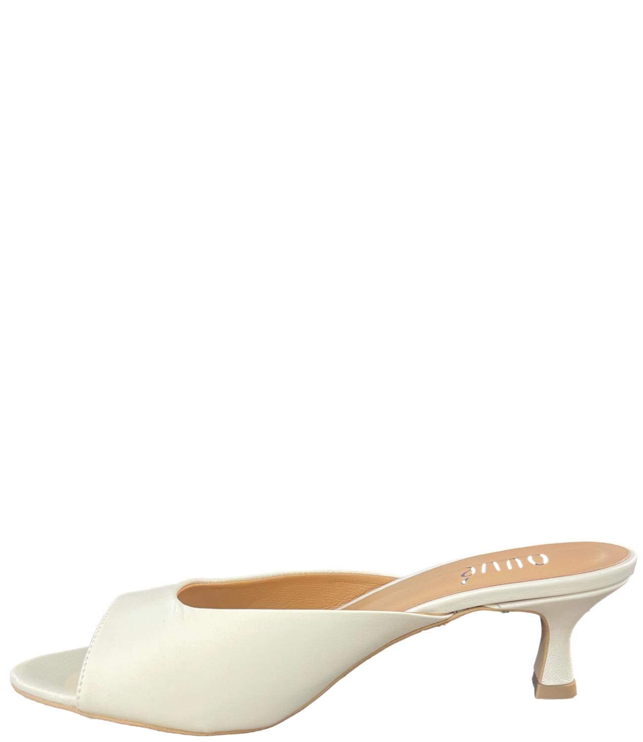 Ovyè Sandalo Nappa Bianco Donna