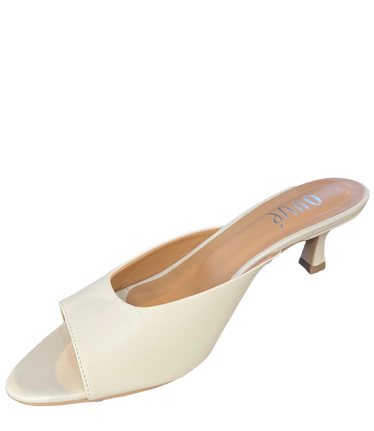 Ovyè Sandalo Nappa Bianco Donna
