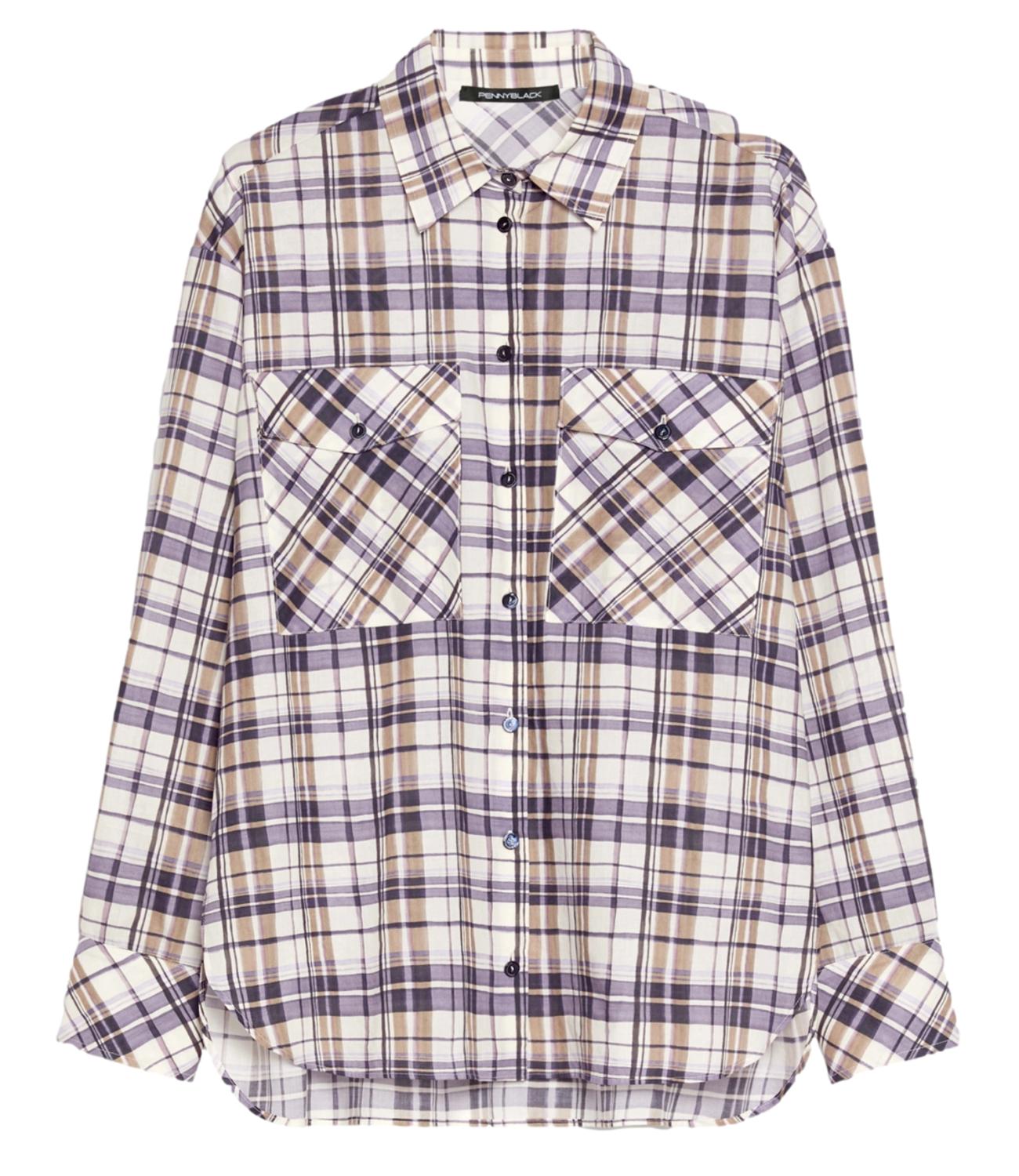 Penny Black Camicia Fondo Bianco da Donna