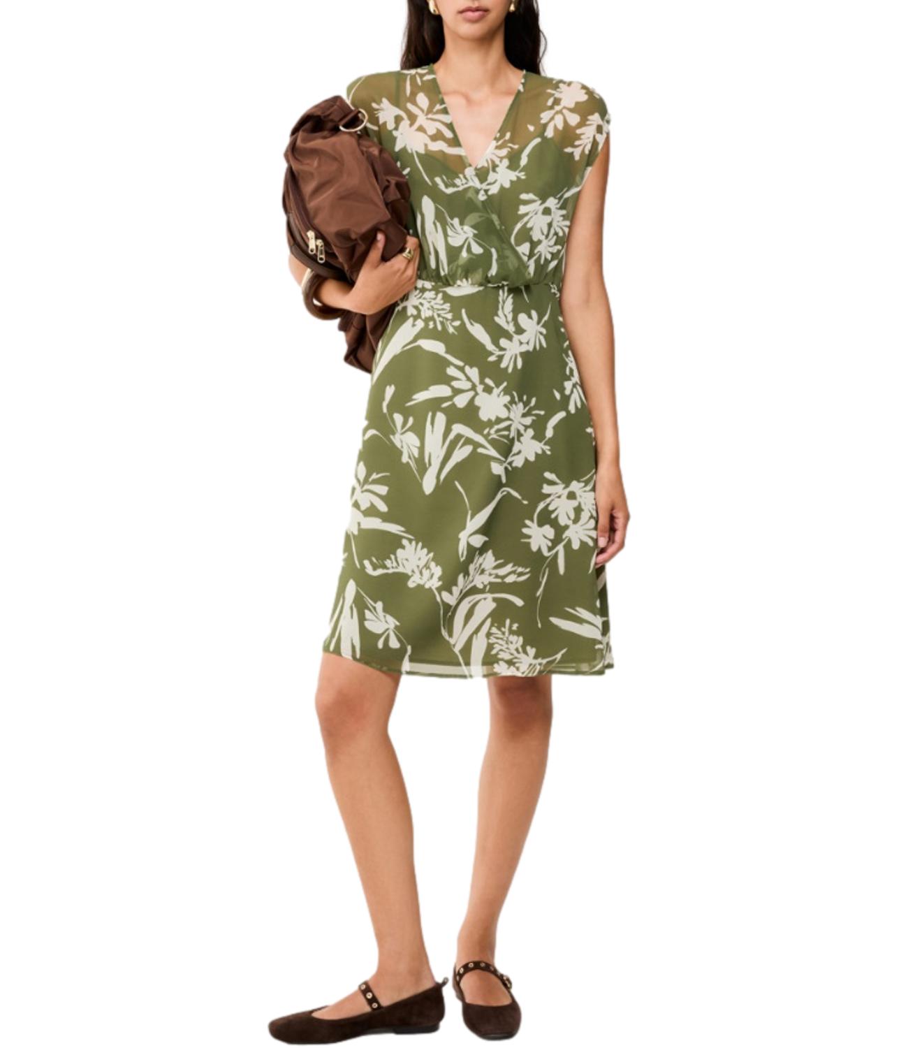 Penny Black Abito Floreale Verde da Donna