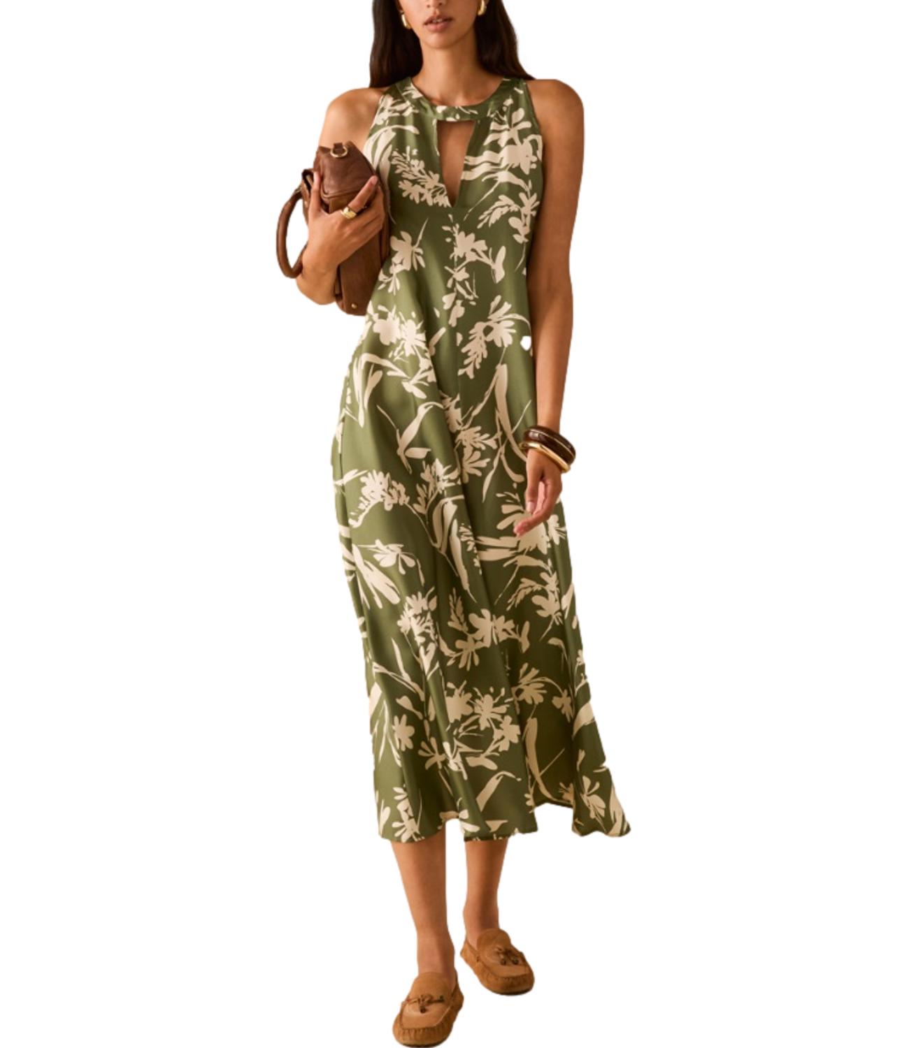 Penny Black Abito Floreale Verde da Donna