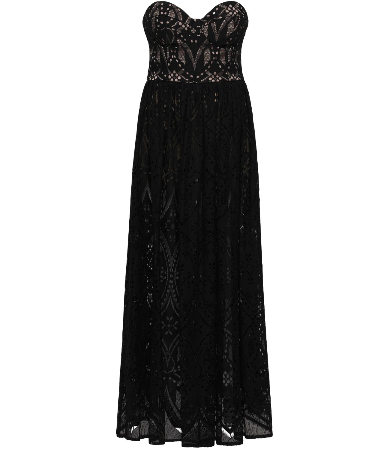 Silence Limited Abito Bloom Lace Black Donna