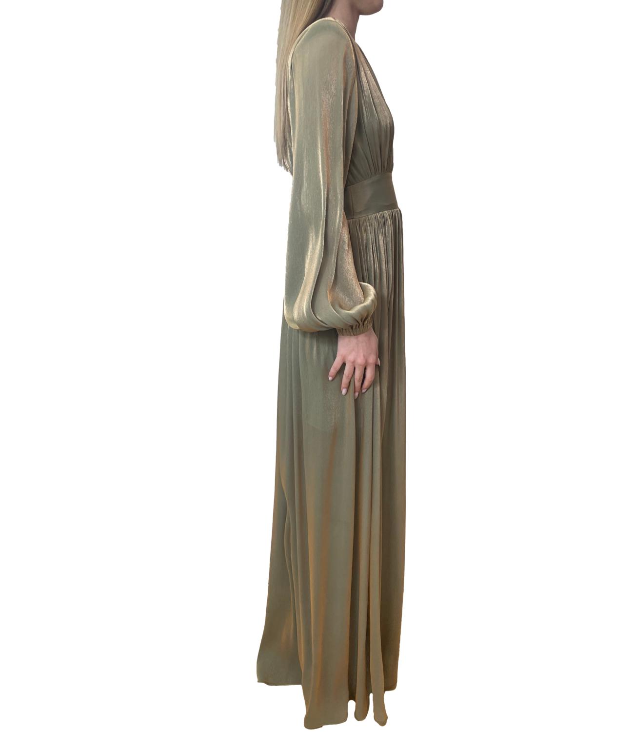 Silence Limited Abito IMPERIAL DRESS Oil Green Donna