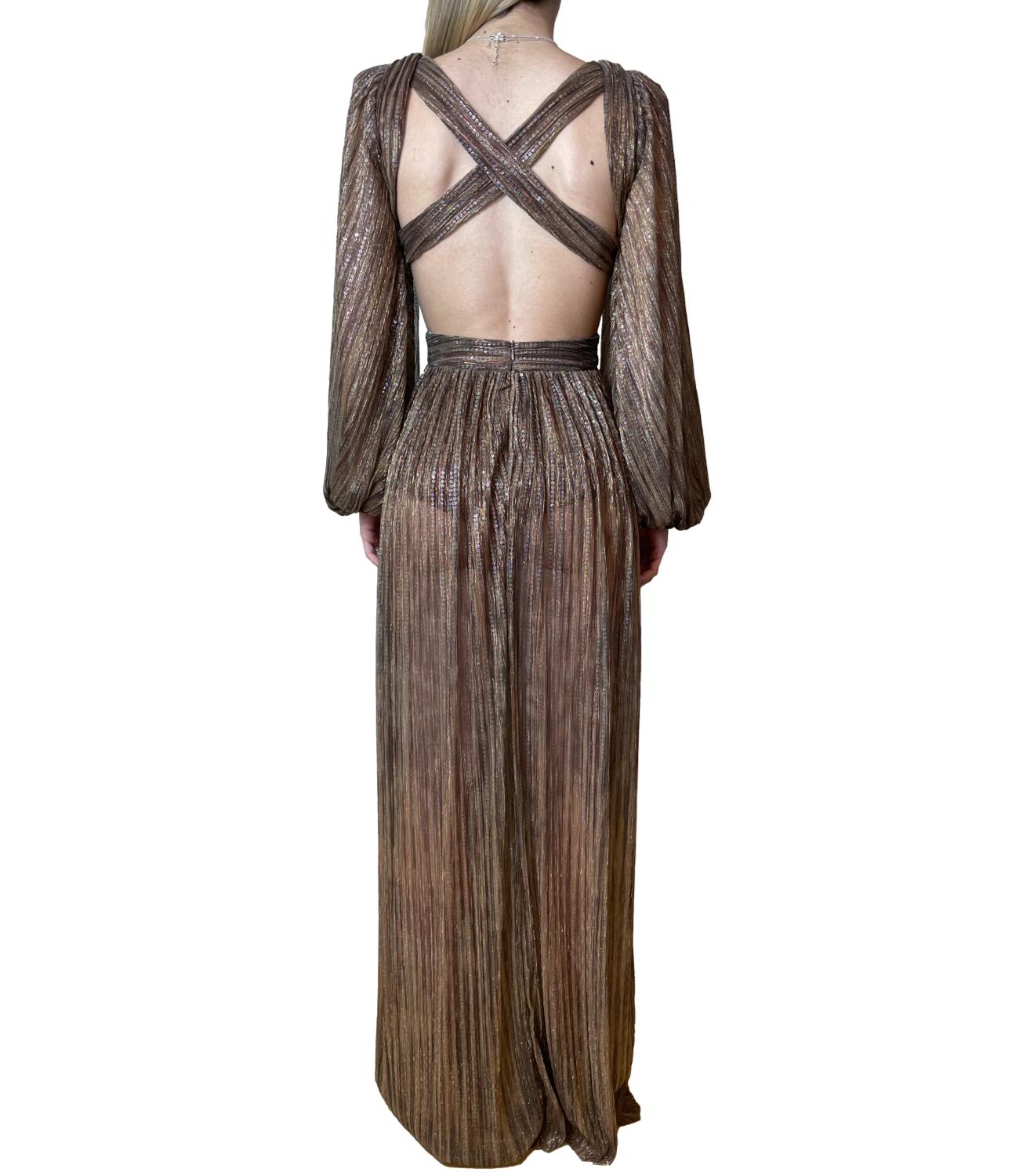 Silence Limited Abito New Artemyd Bronzo Donna