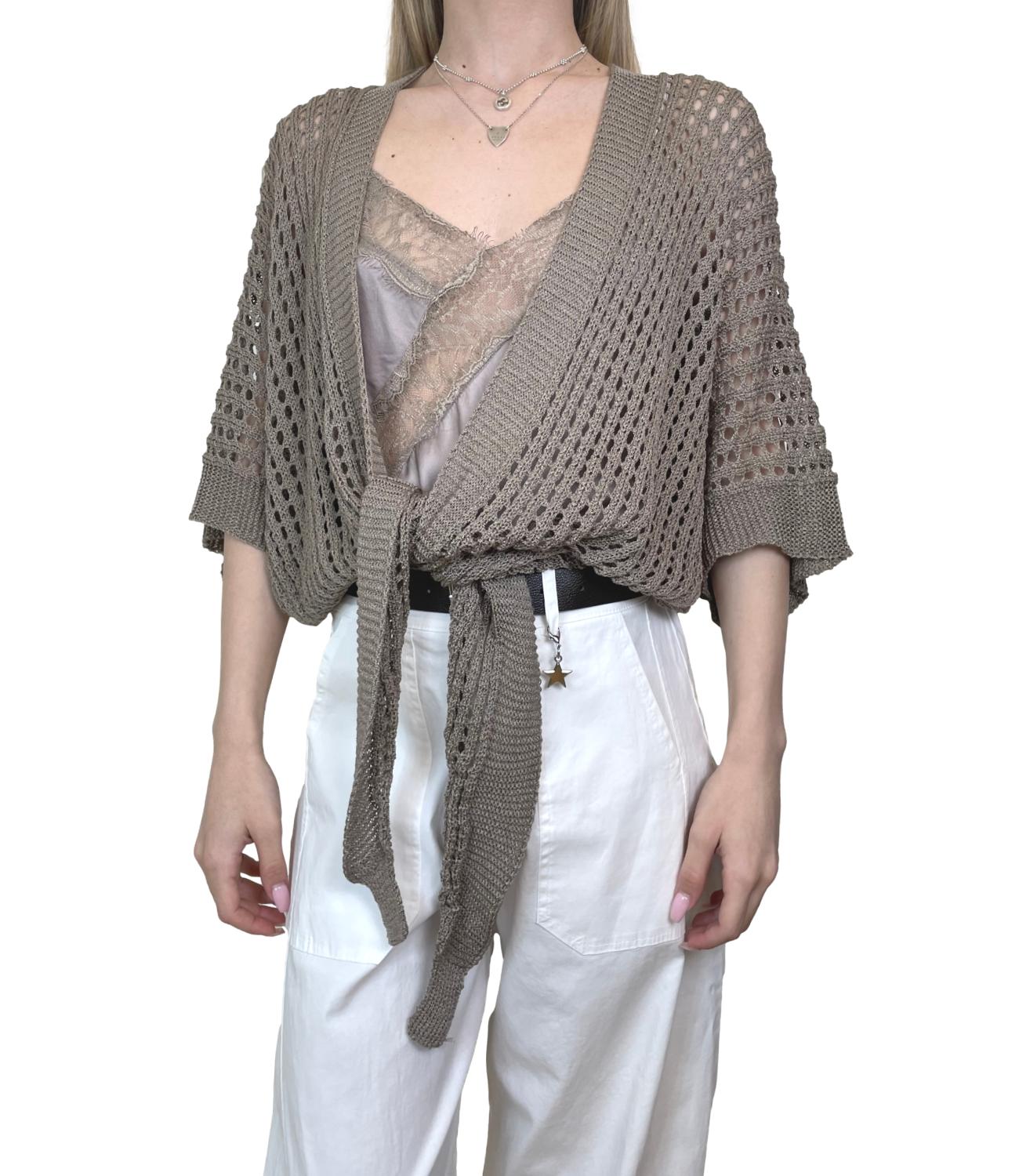 Studio it Cardigan Tortora da Donna