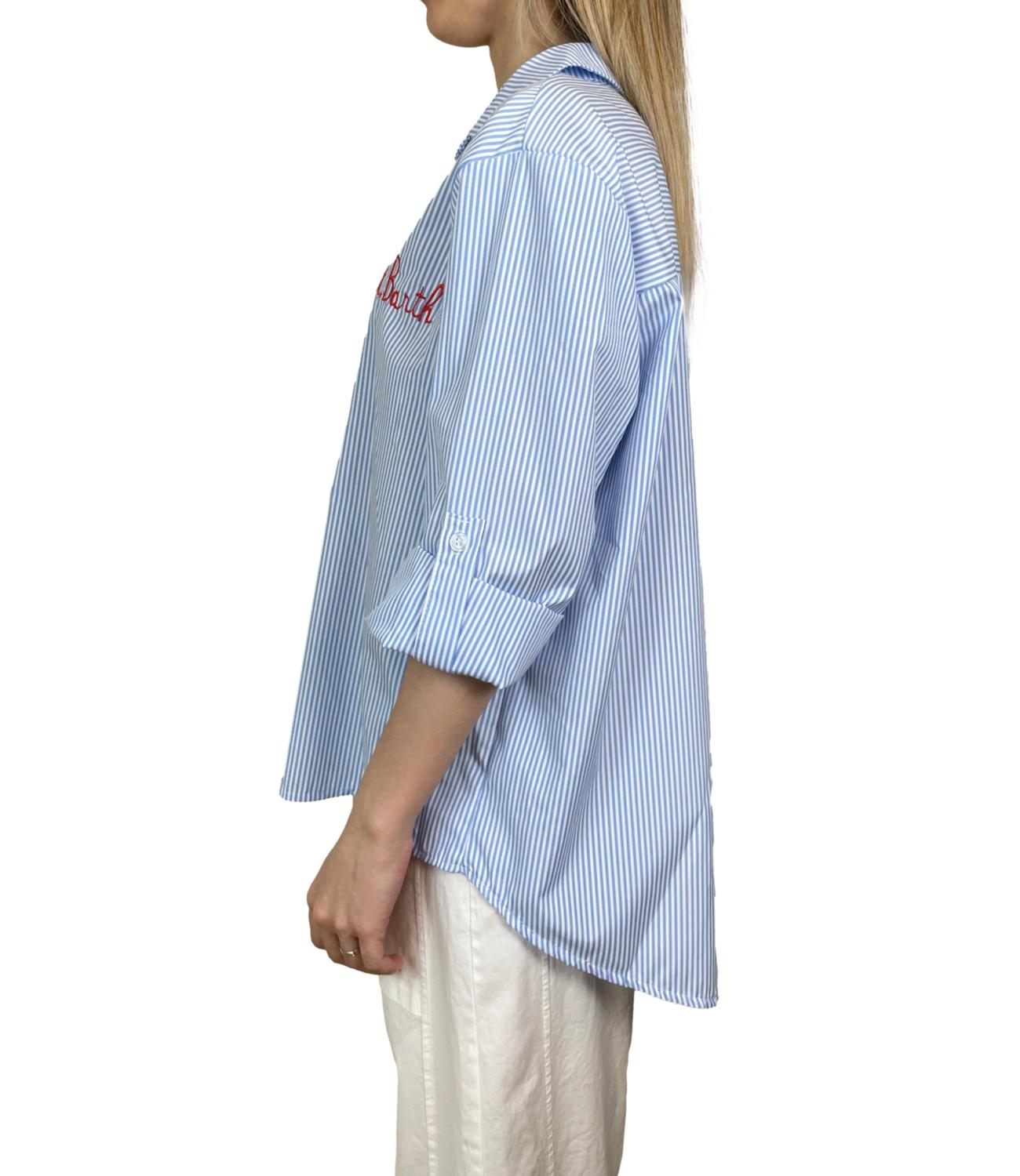 Studio It Camicia Righe Azzurro Donna