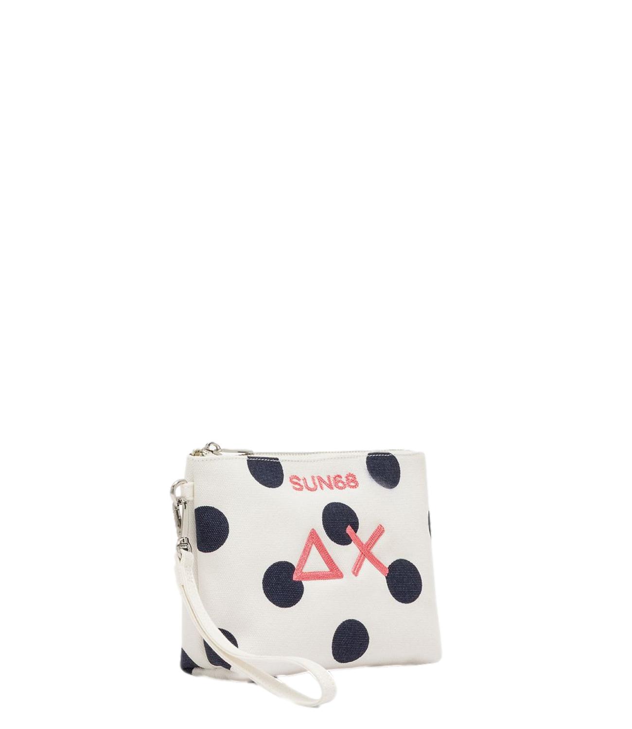 Sun68 Mini Pochette Bianco Panna/Navy Blue Donna
