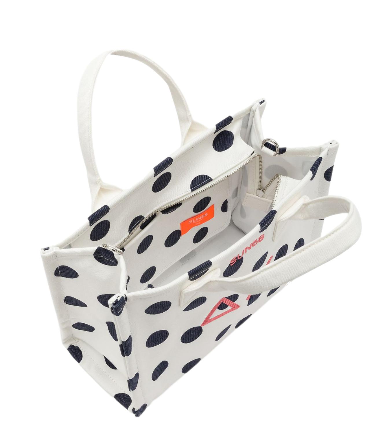 Sun68 Borsa Cali Bianco Panna/Navy Blue Donna