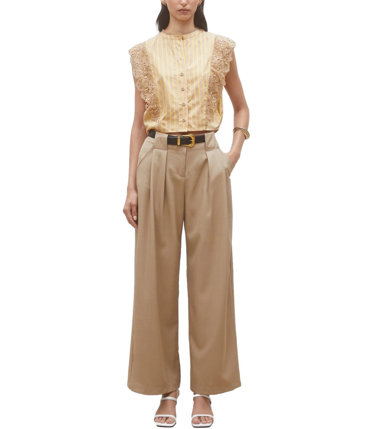 Suncoo Blusa Lazur Camel Donna