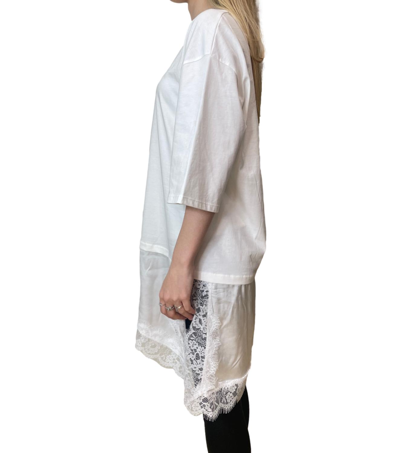 Have One Maglia Pizzo Latte Donna