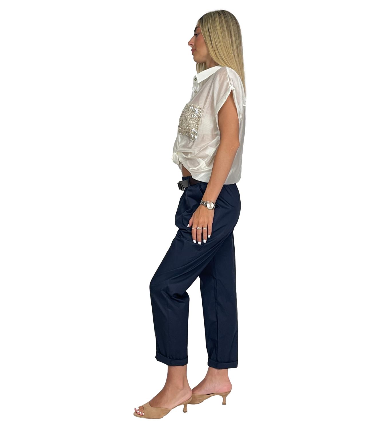 Susy Mix Pantalone Blu da Donna