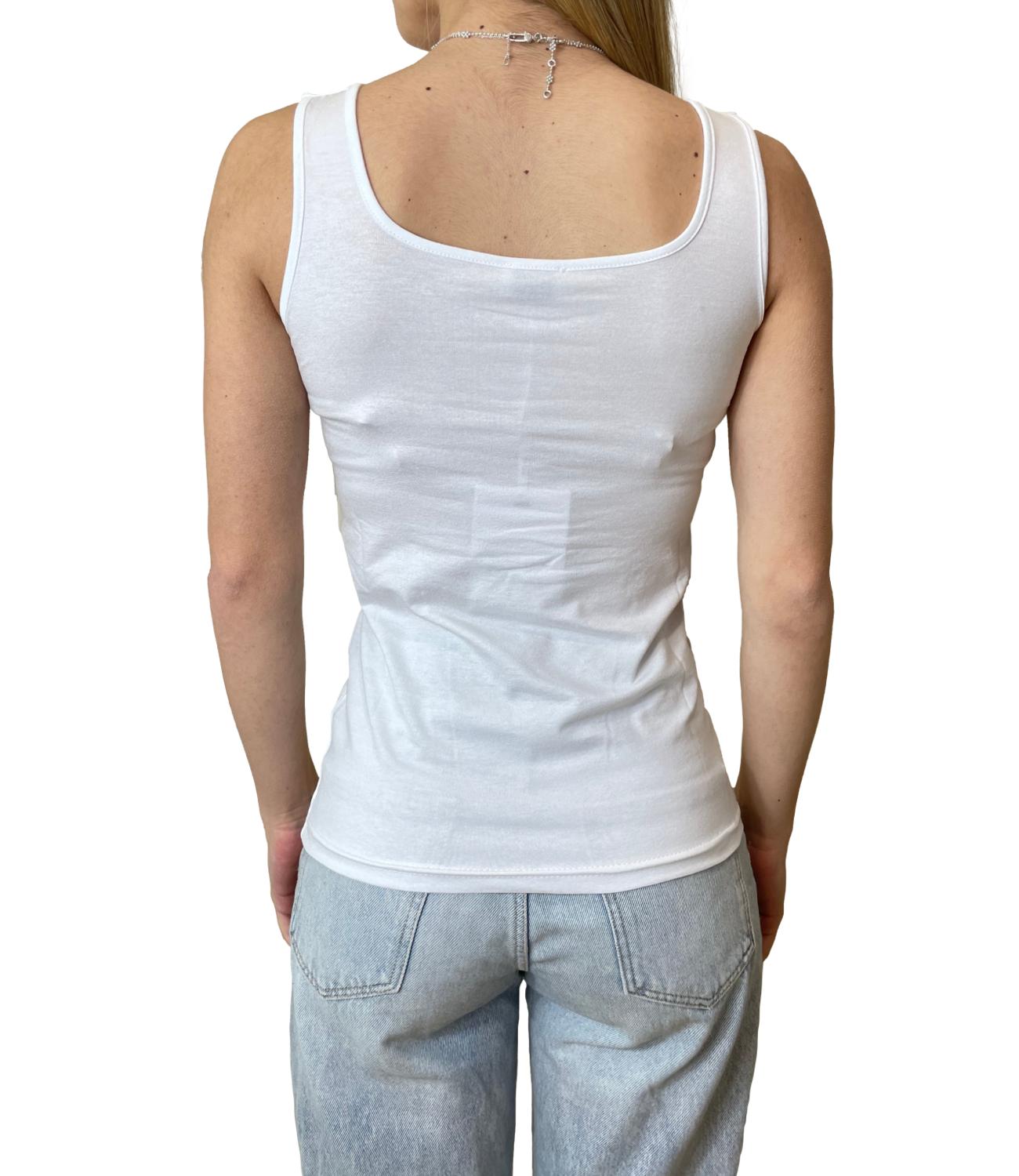 Susy Mix Canotta Latte Donna