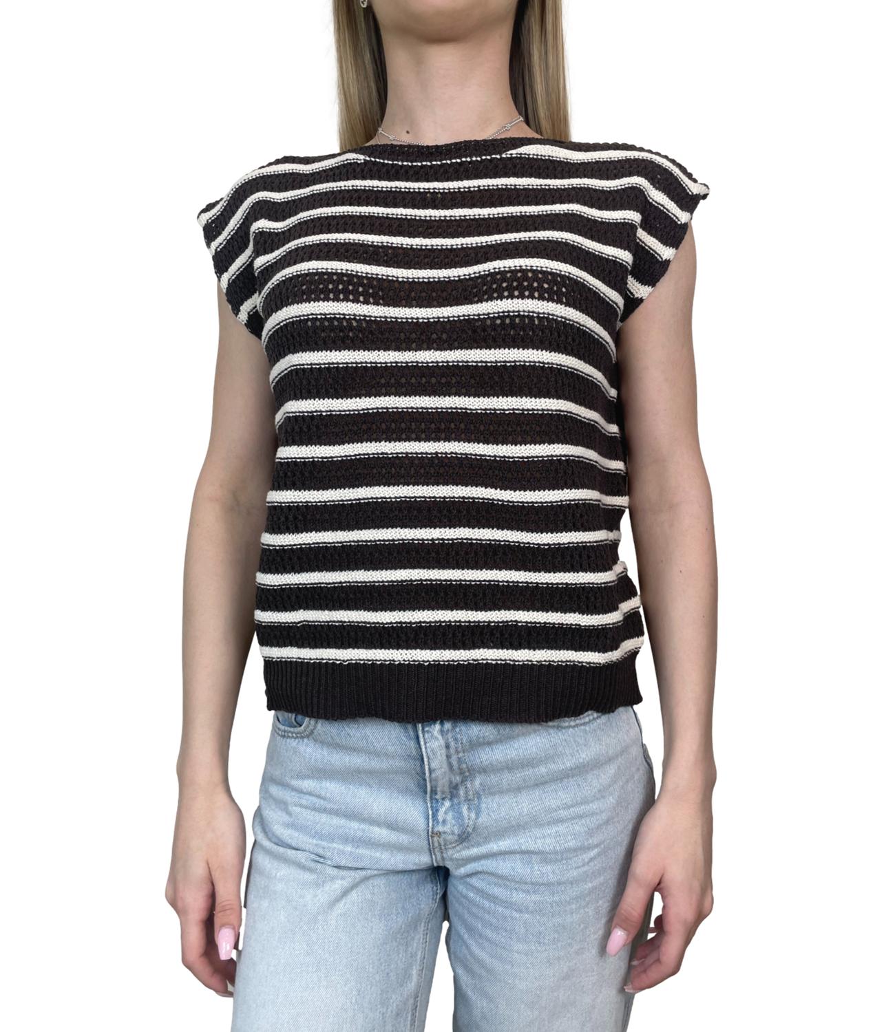 Susy Mix Gilet Riga Moro Donna