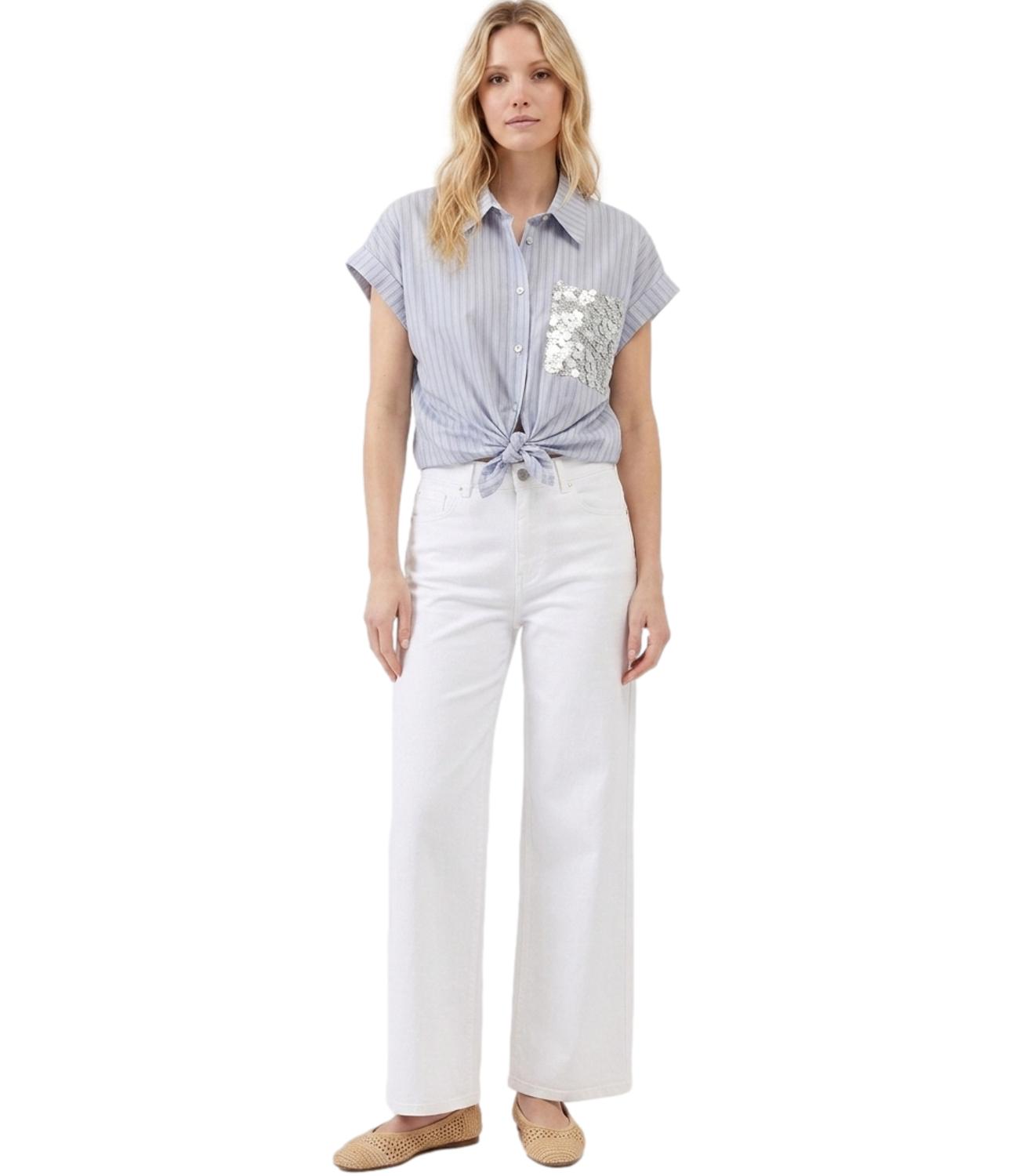 Susy Mix Camicia Grigio Perla da Donna