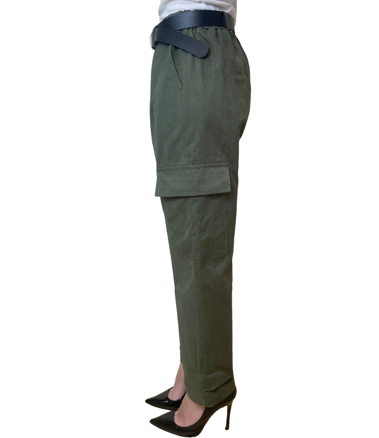 Susy Mix Pantalone Verde Militare da Donna