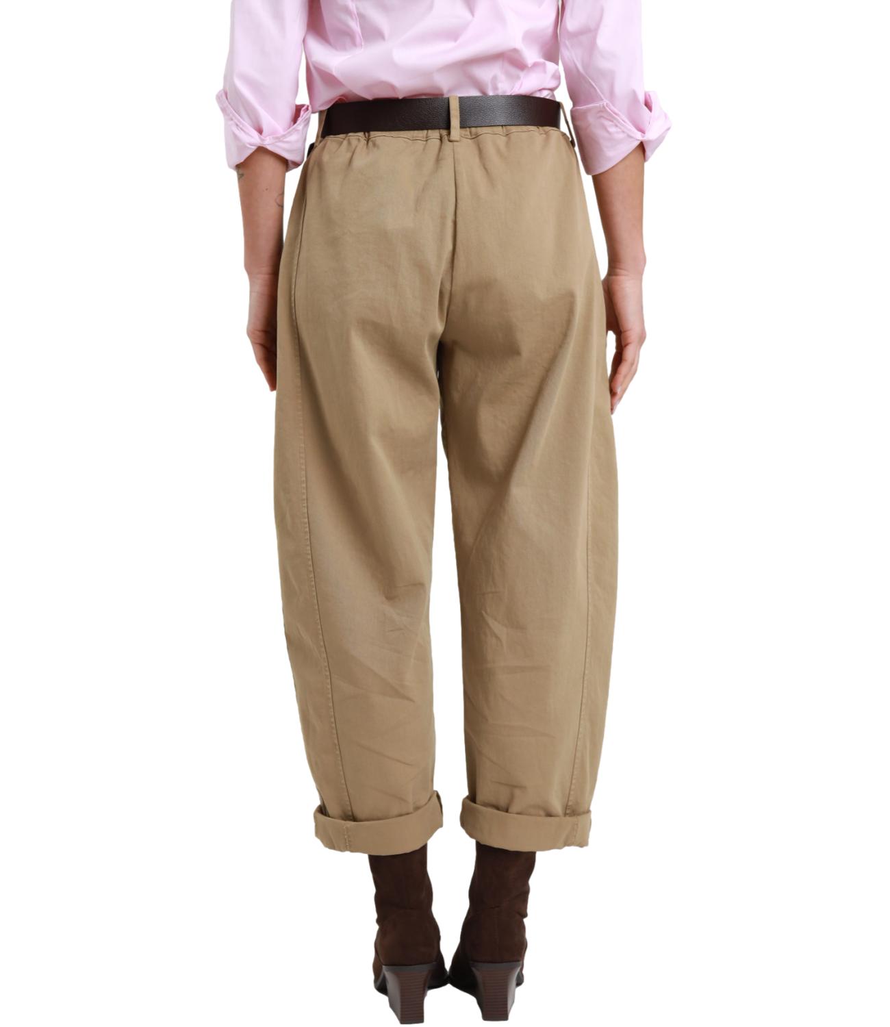 Susy Mix Pantalone Ovetto Cammello Donna