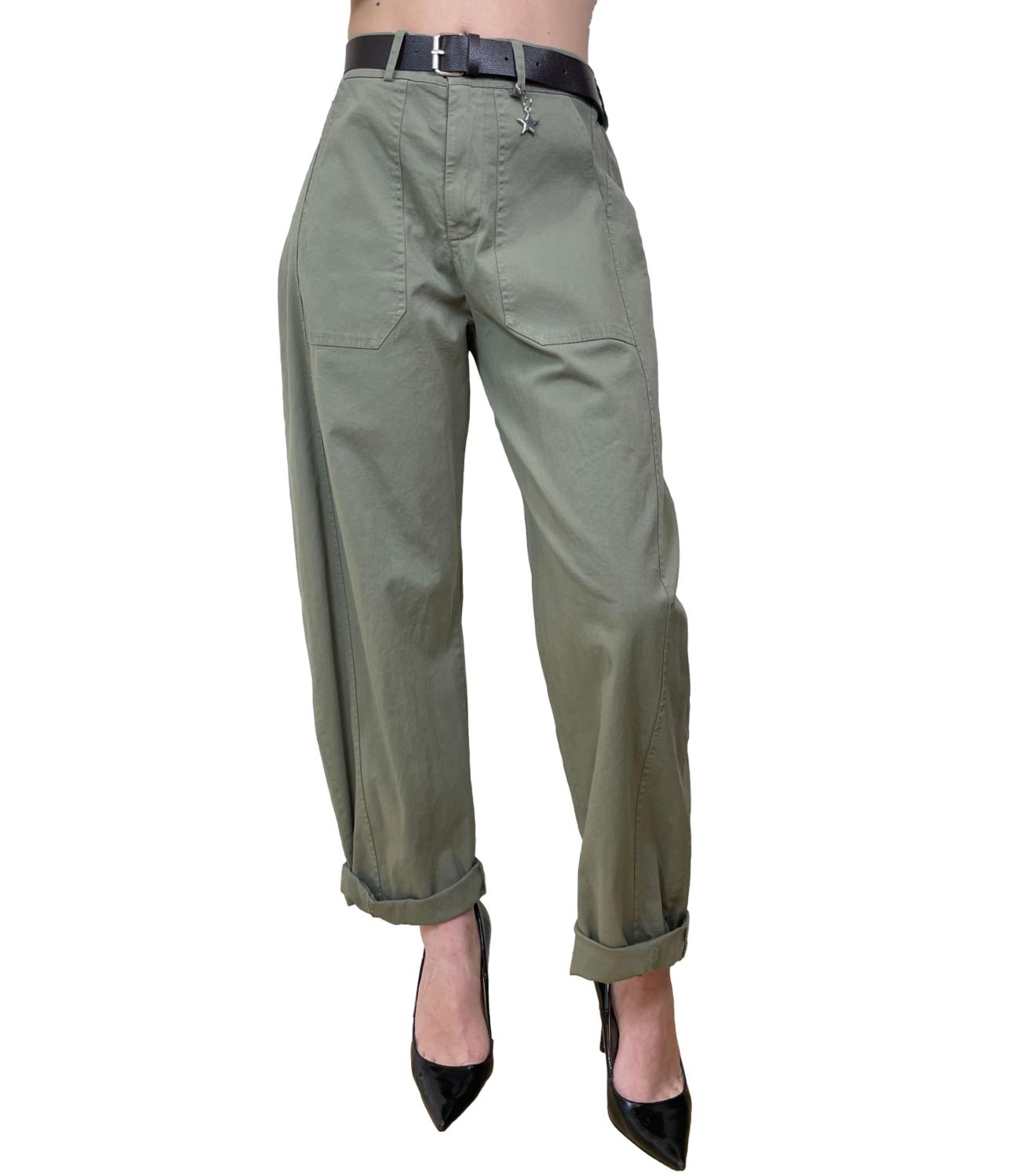 Susy Mix Pantalone Ovetto Militare Donna